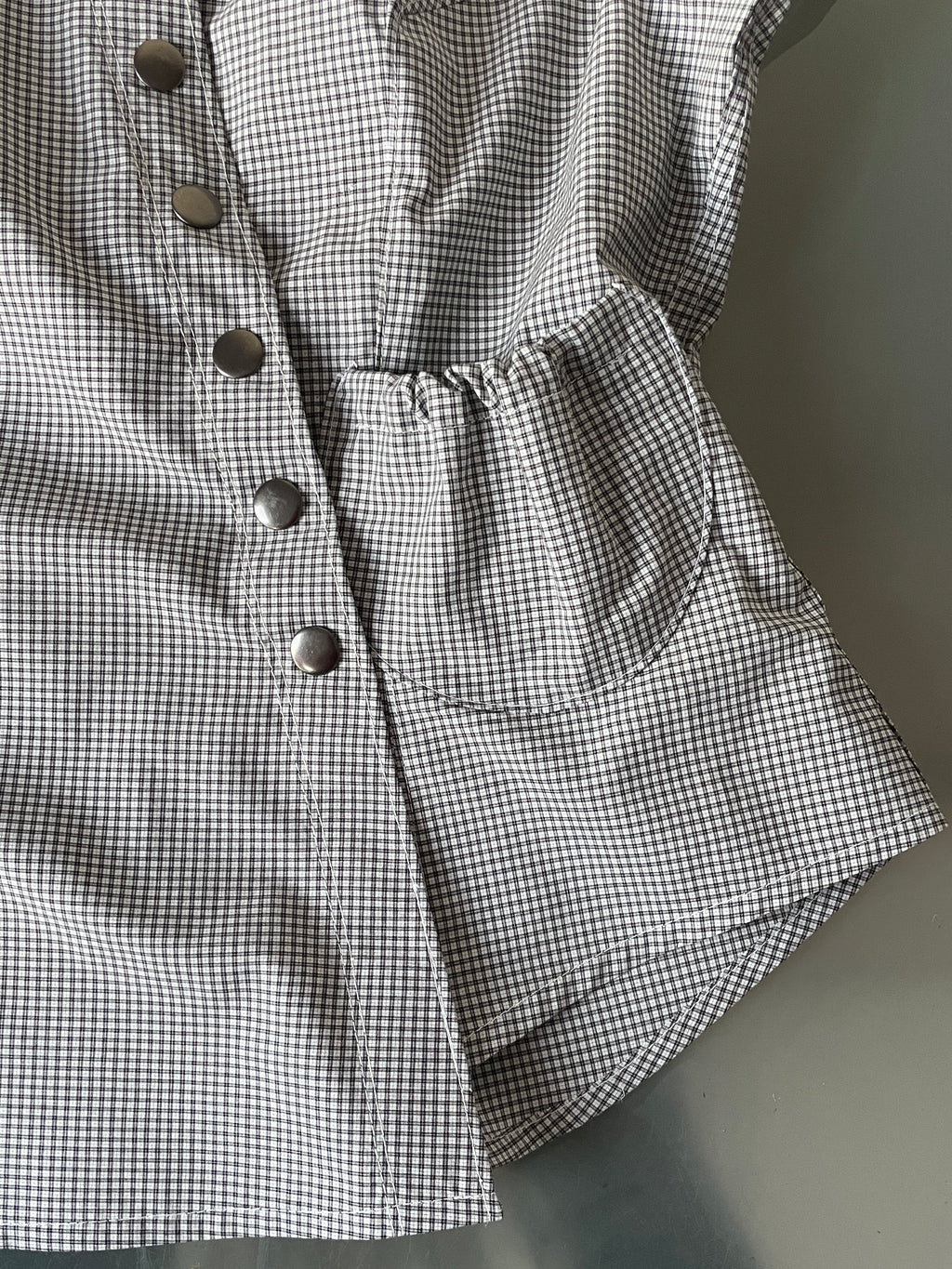 handmade matching set swishy asymmetrical skirt and shirt