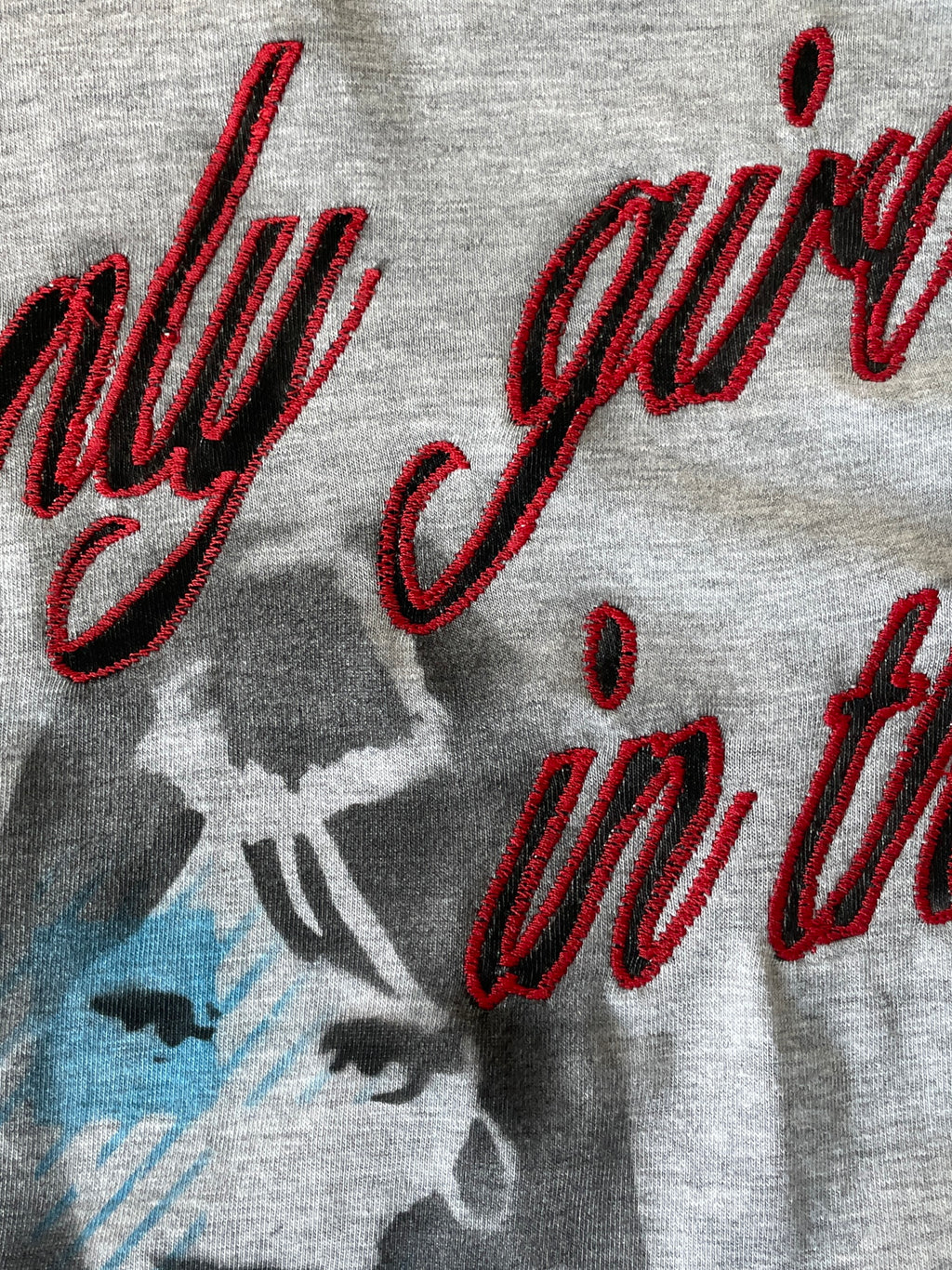 handmade airbrushed stencil only girl in the world tank top