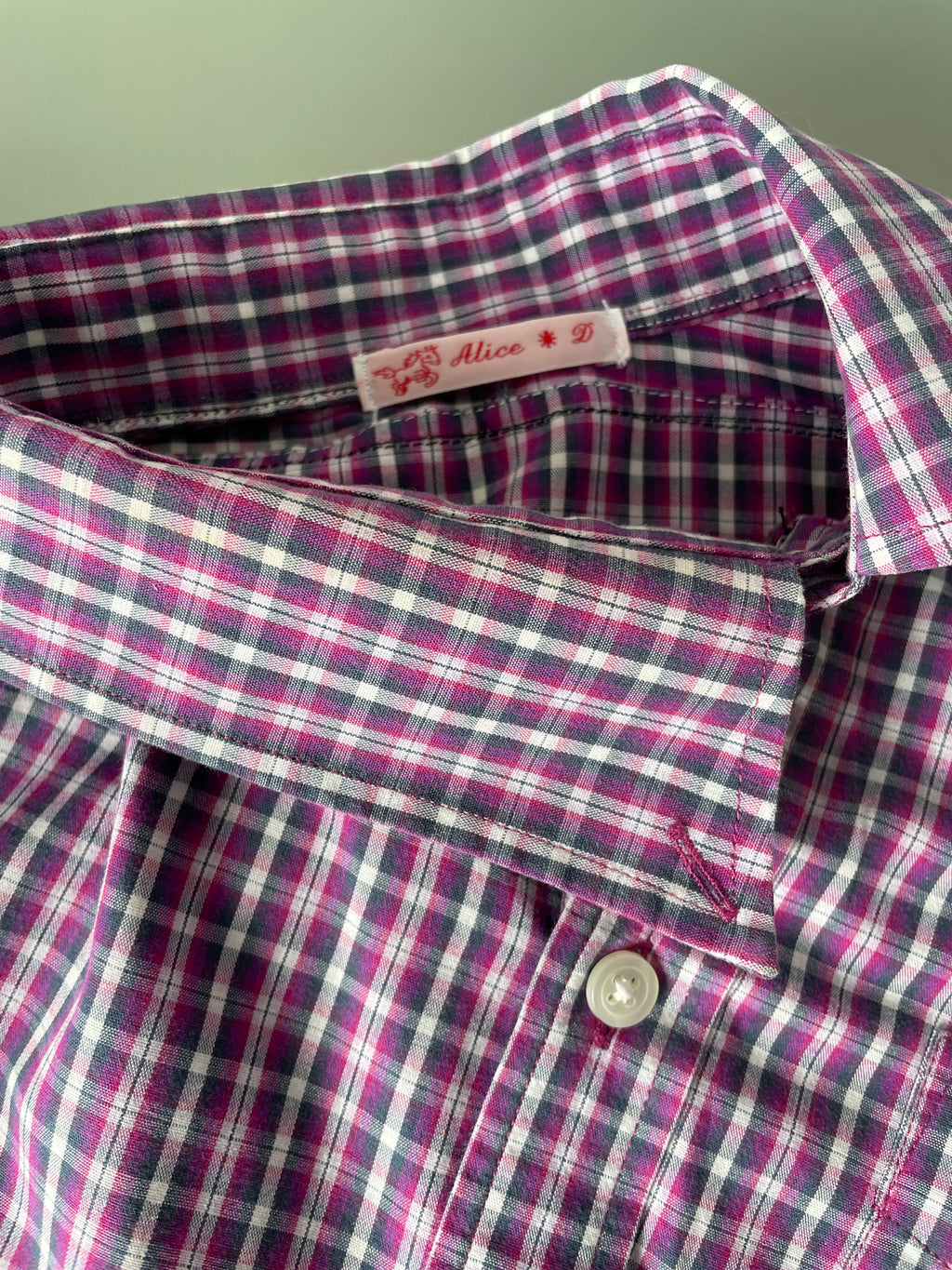 reworked back up asymetrical blouse