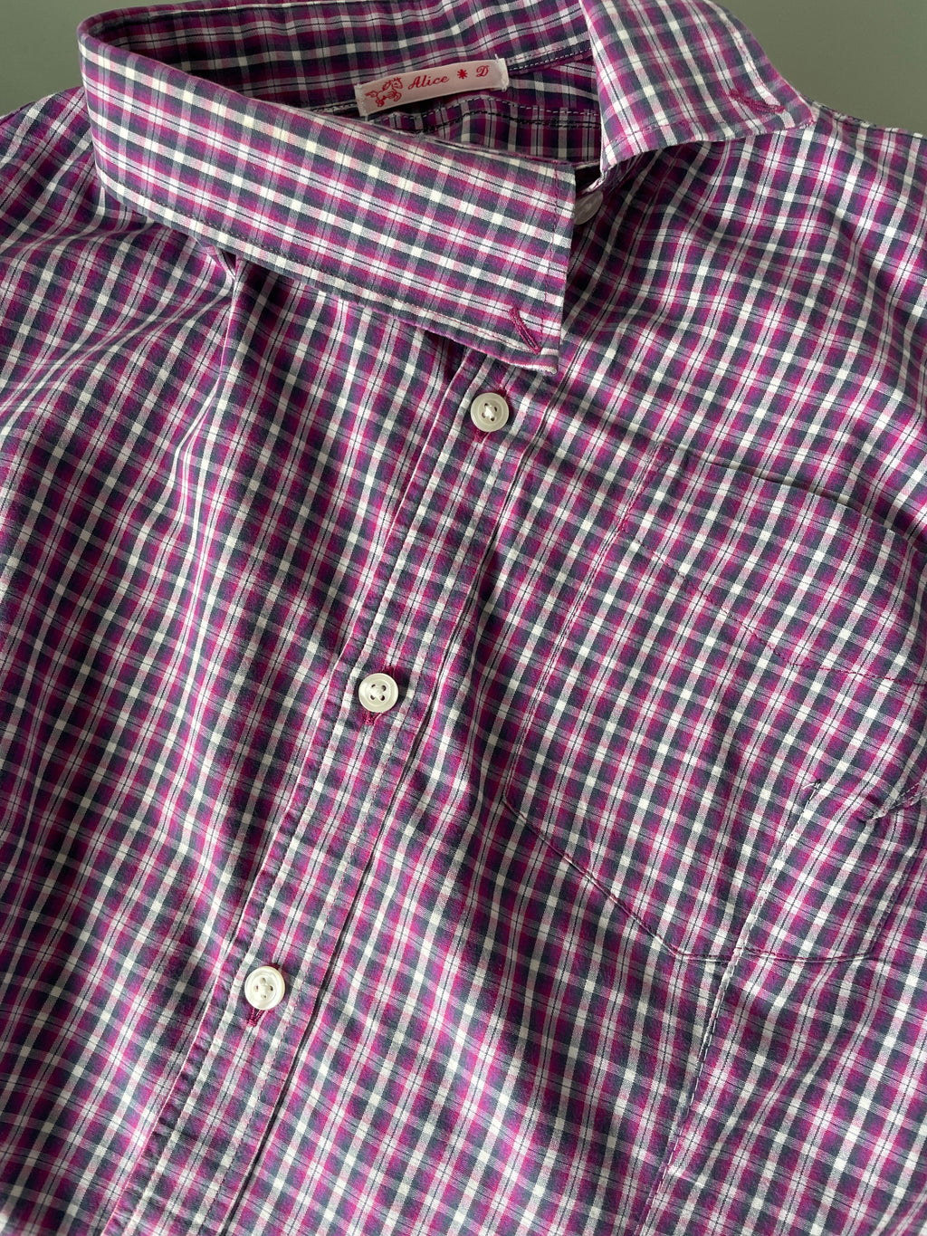 reworked back up asymetrical blouse