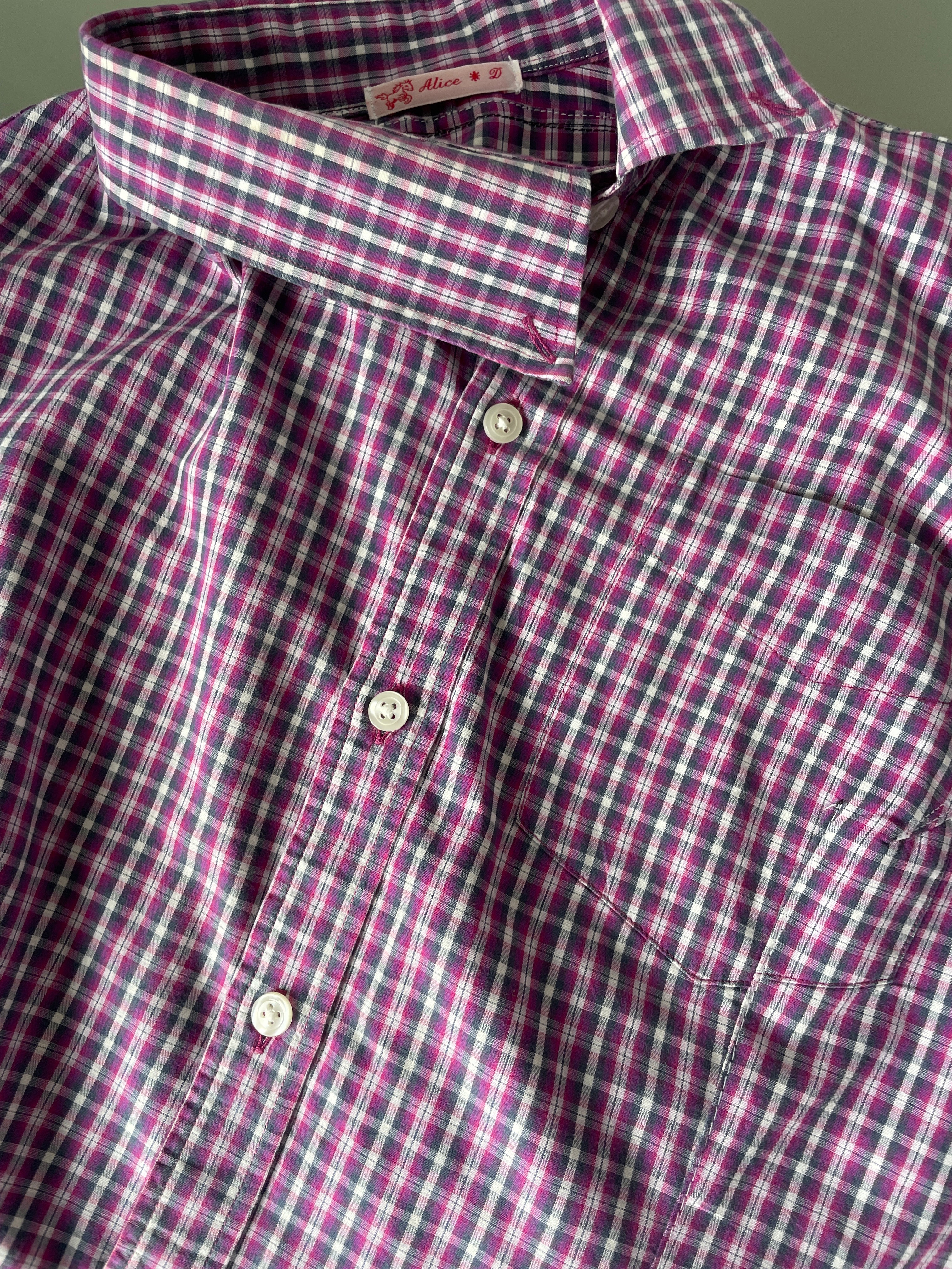 reworked back up asymetrical blouse