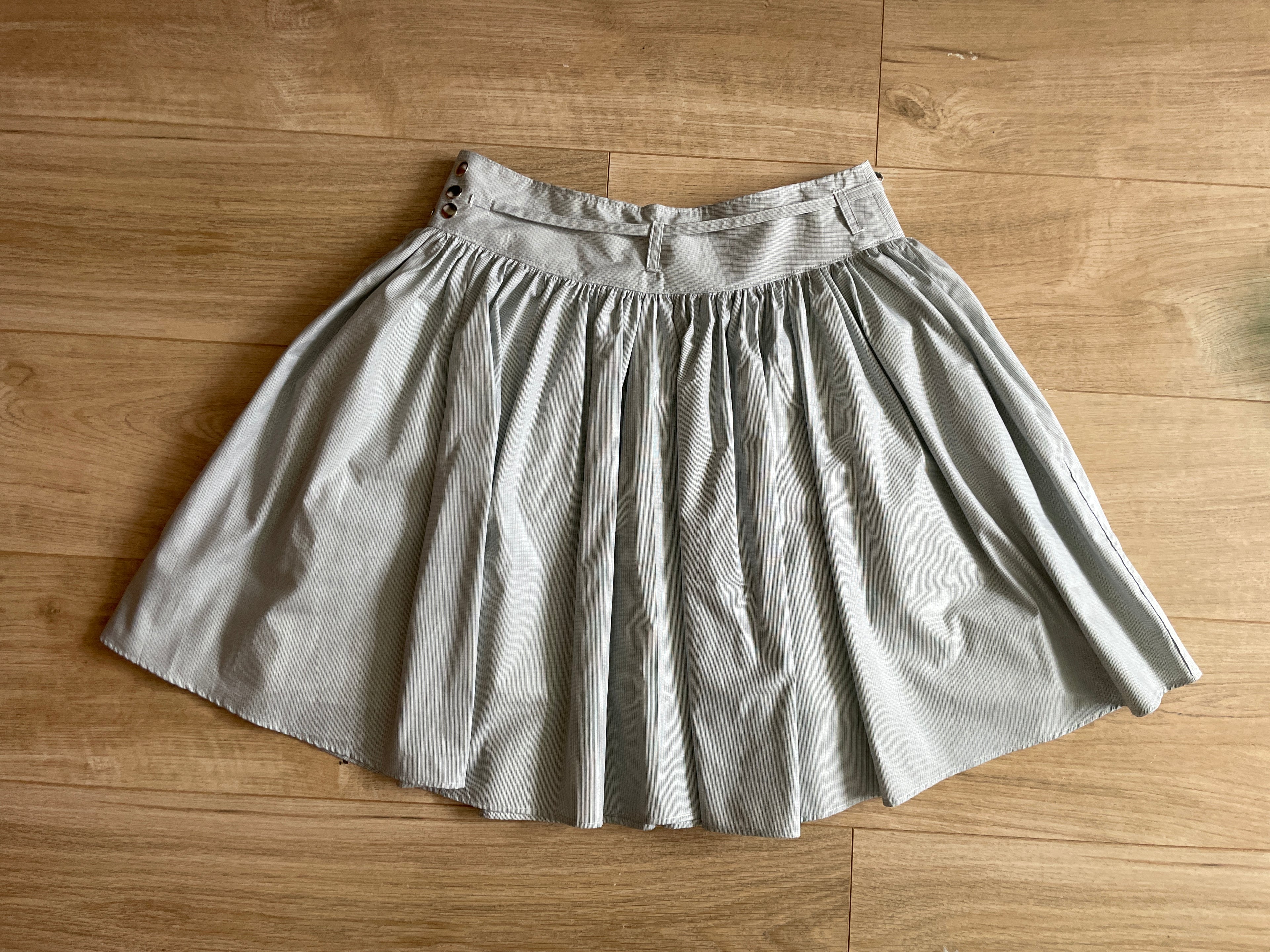 handmade matching set swishy asymmetrical skirt and pocket blouse