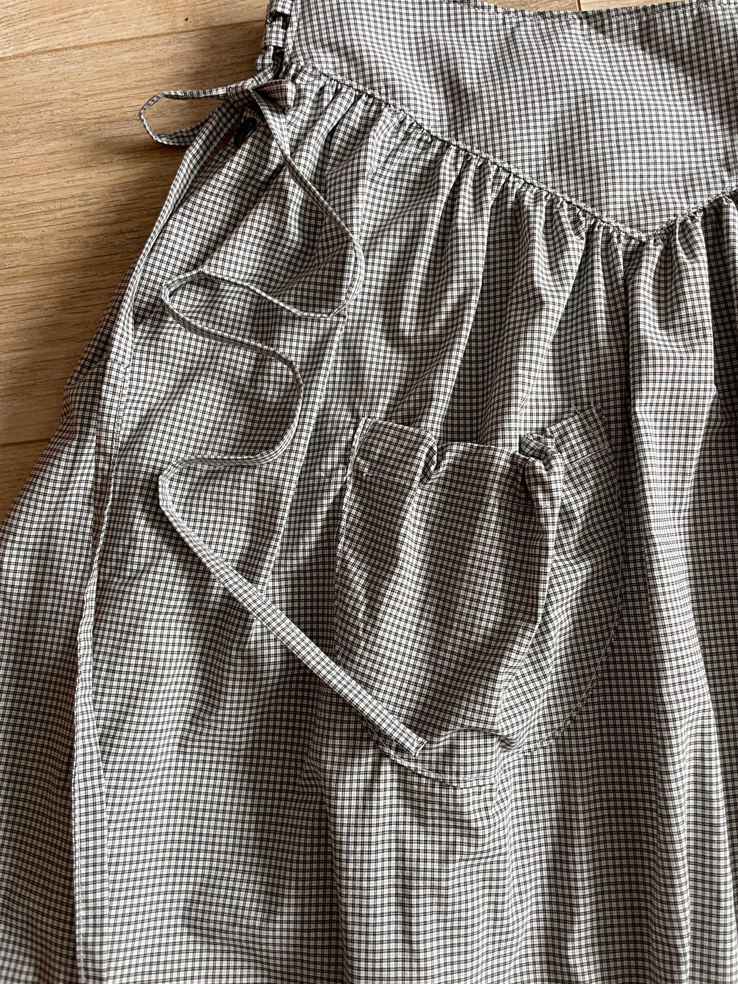handmade matching set swishy asymmetrical skirt and shirt