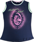 handmade bleach stencil gods girl tank