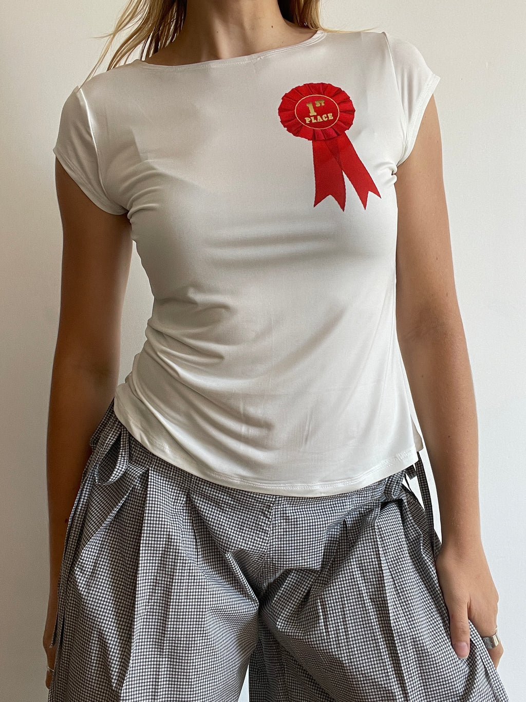 handmade 1st place graphic print baby tee