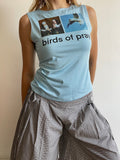 handmade sublimation printed witty graphic tank top