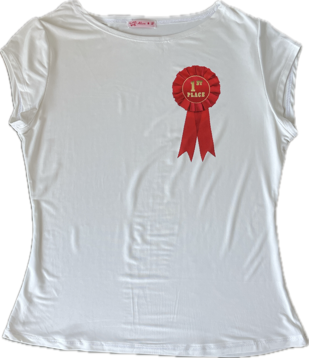 handmade 1st place graphic print baby tee