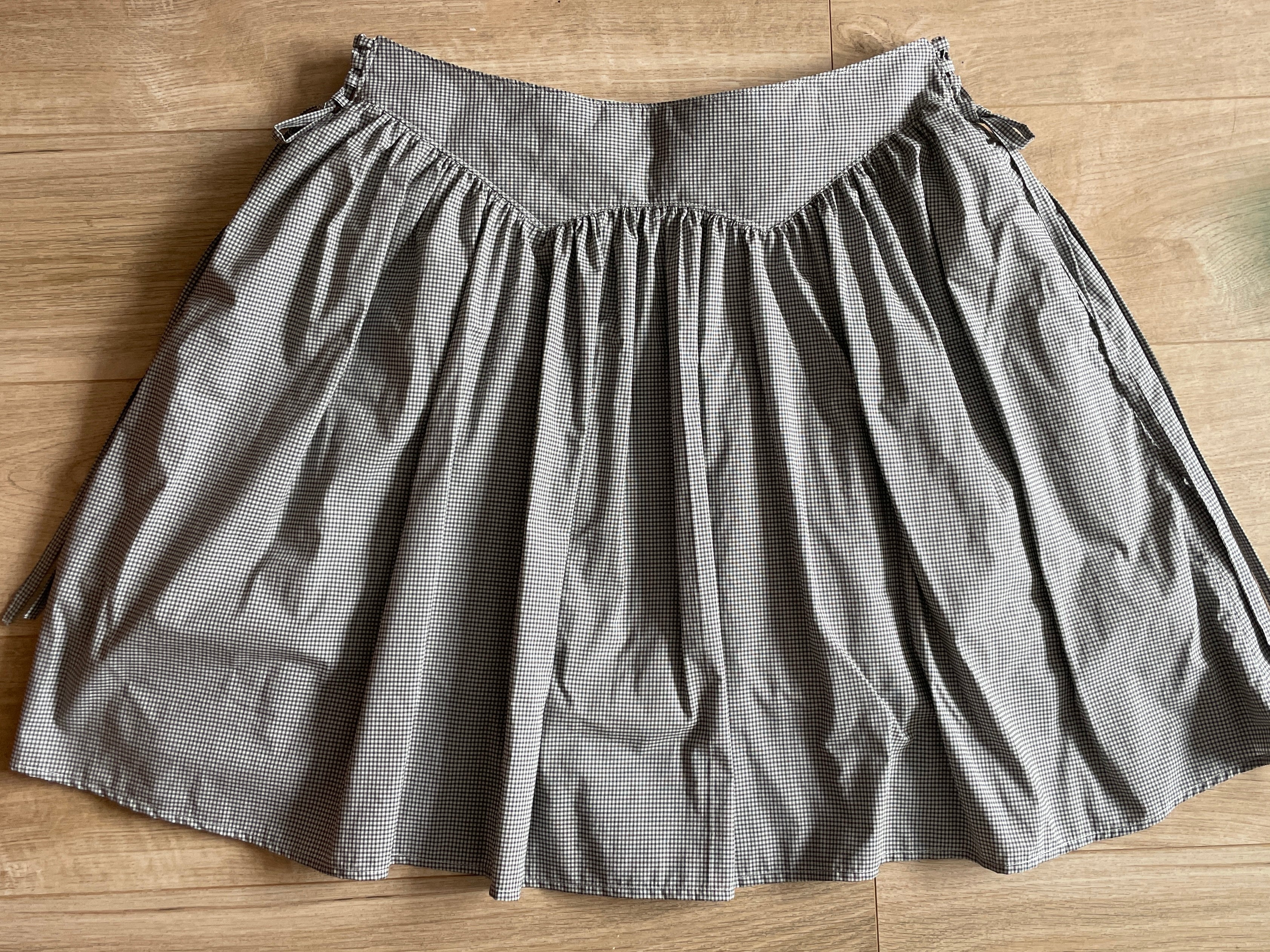 handmade matching set swishy asymmetrical skirt and shirt