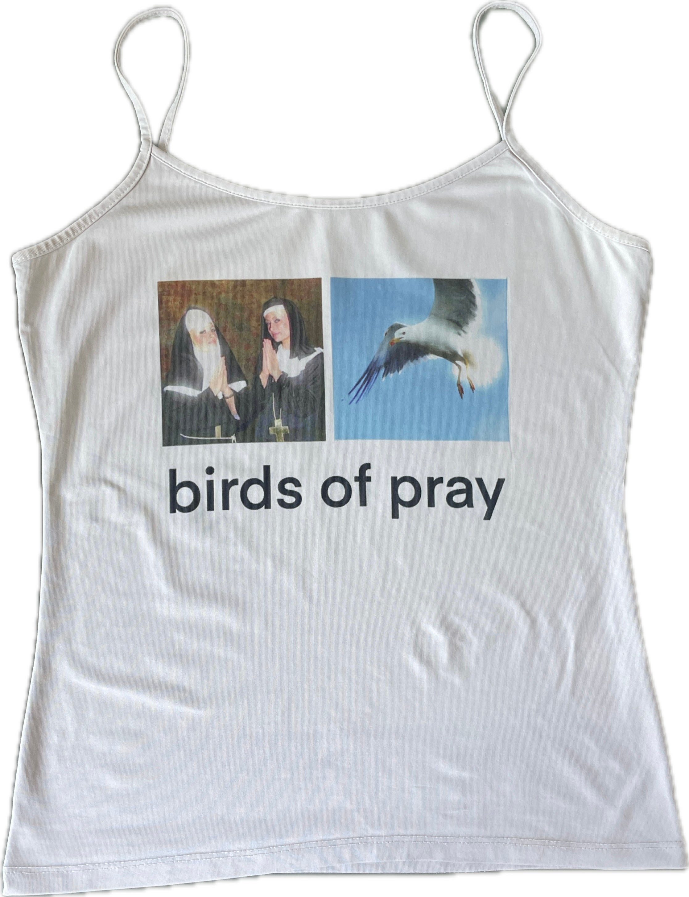 handmade slinky witty slogan graphic tank top