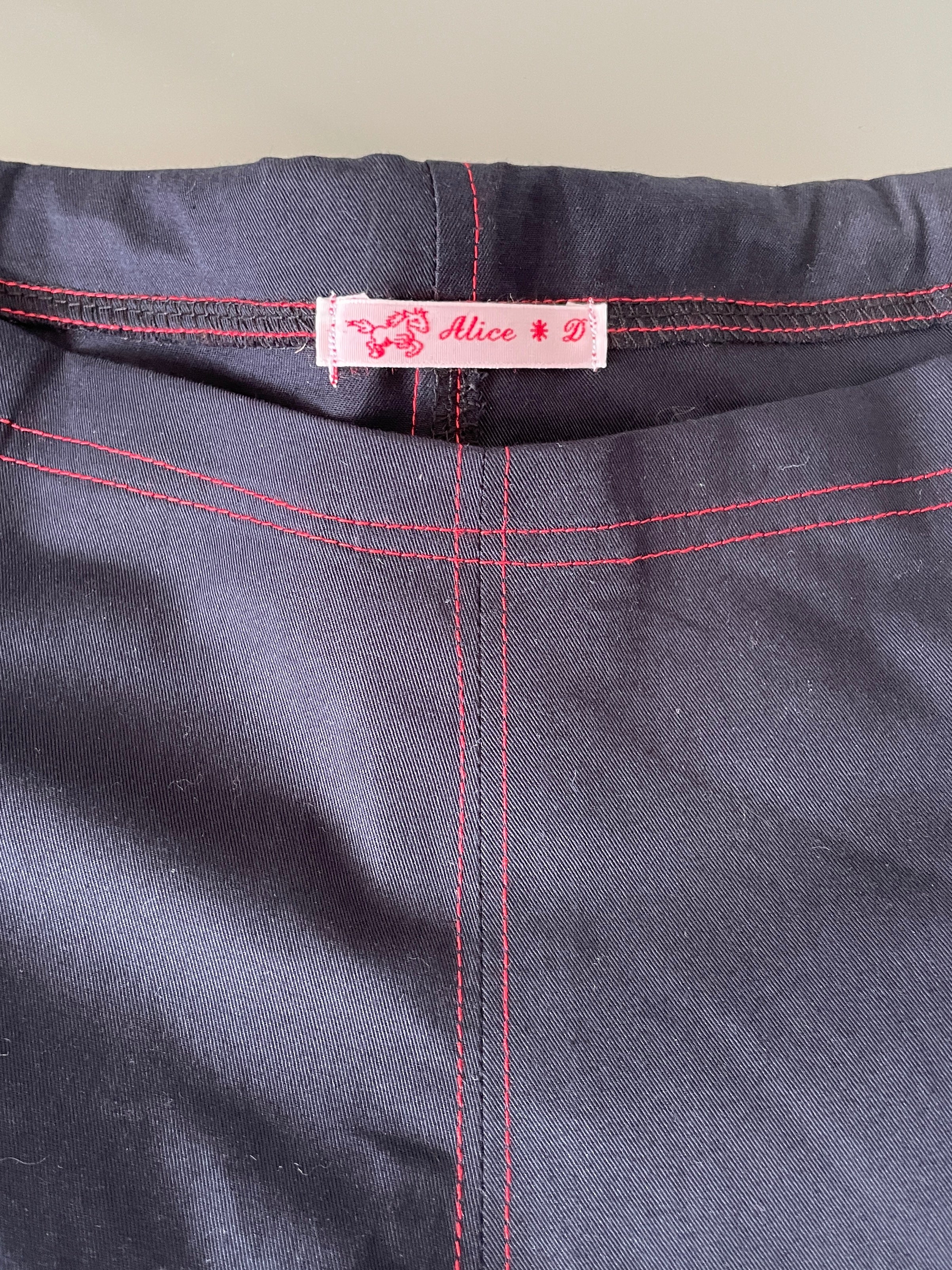 handmade matching set navy stretch baggy shorts and shirt