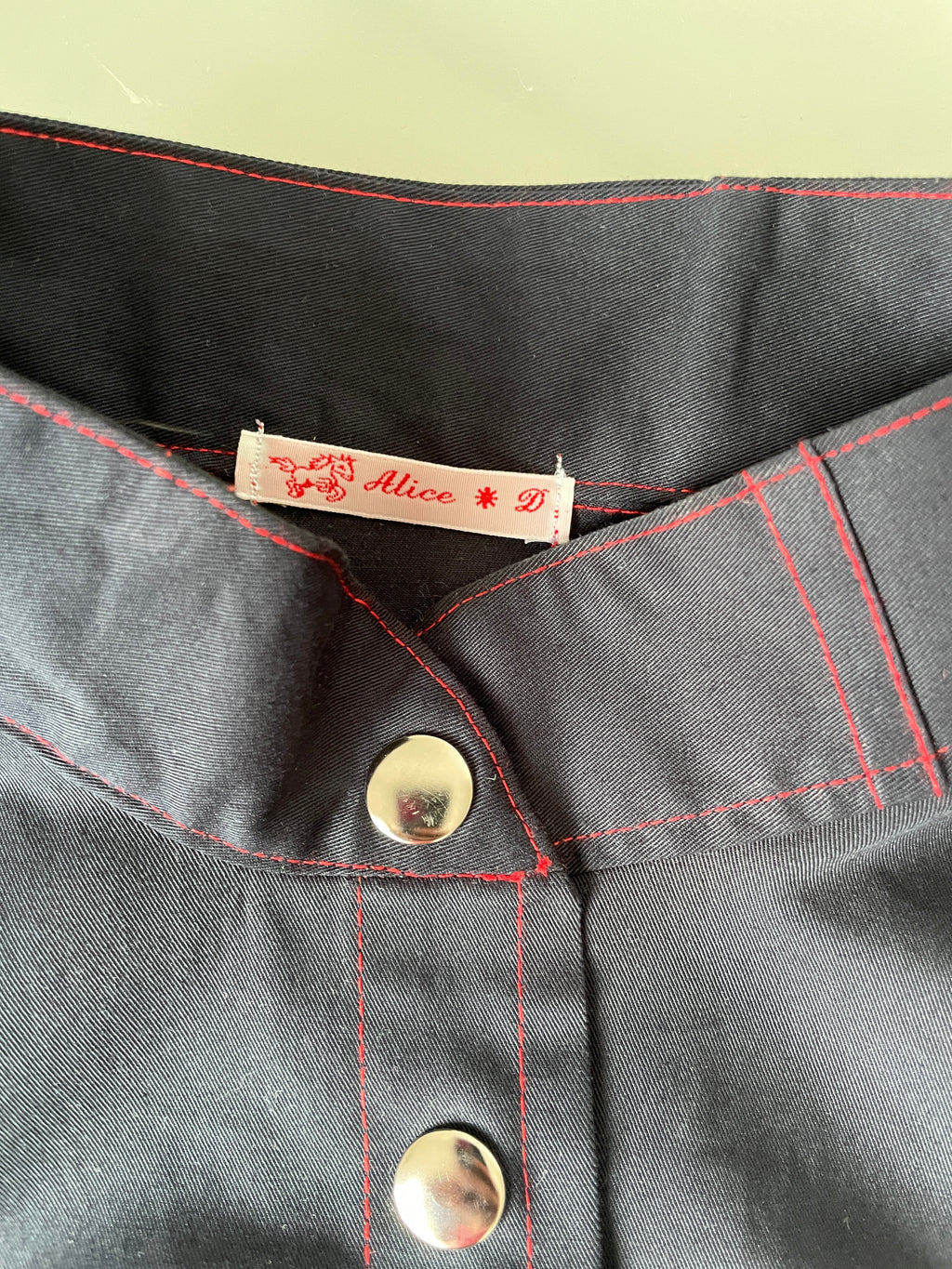 handmade matching set navy stretch baggy shorts and shirt
