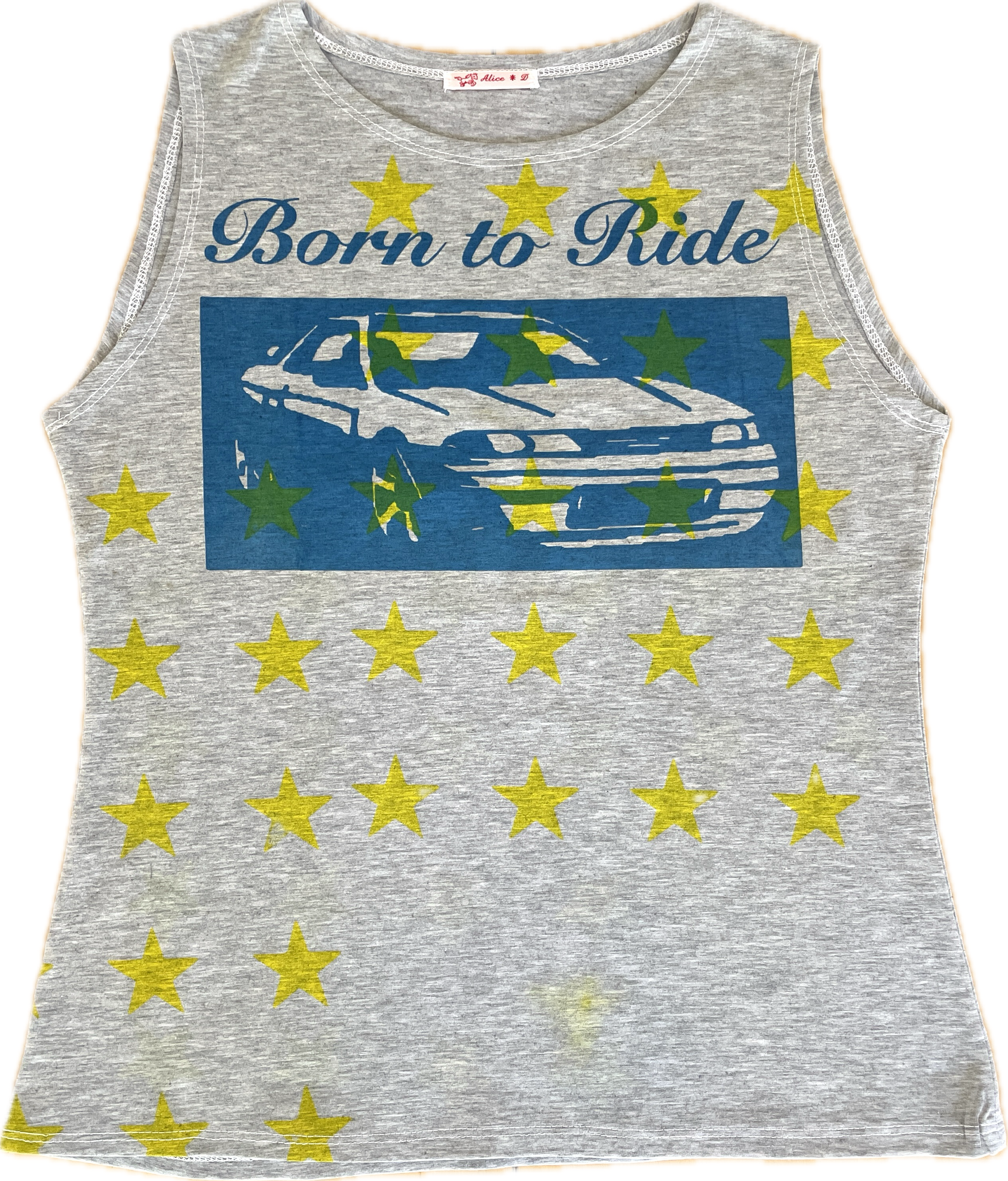 handmade airbrush printed car tank