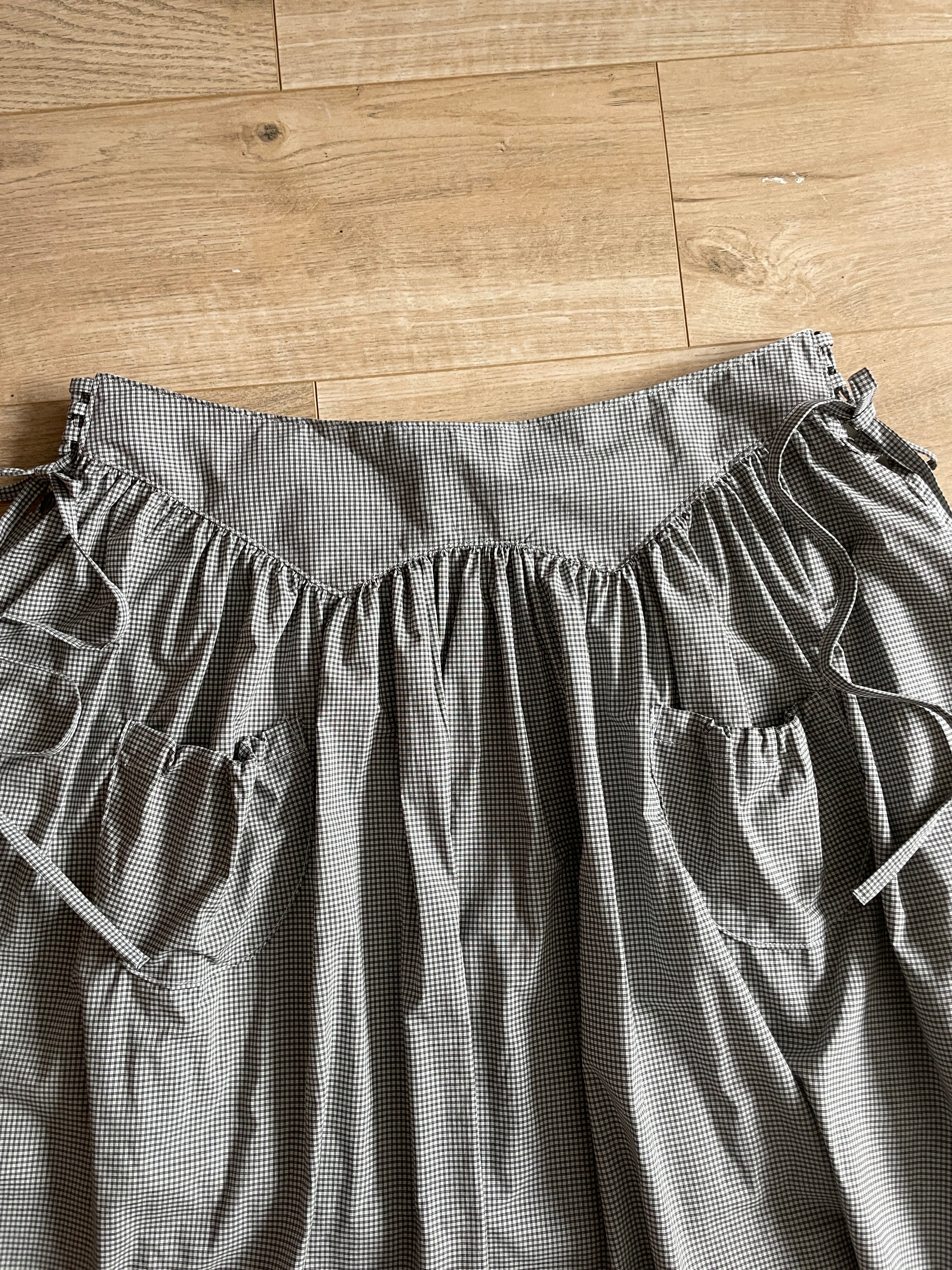 handmade matching set swishy asymmetrical skirt and shirt
