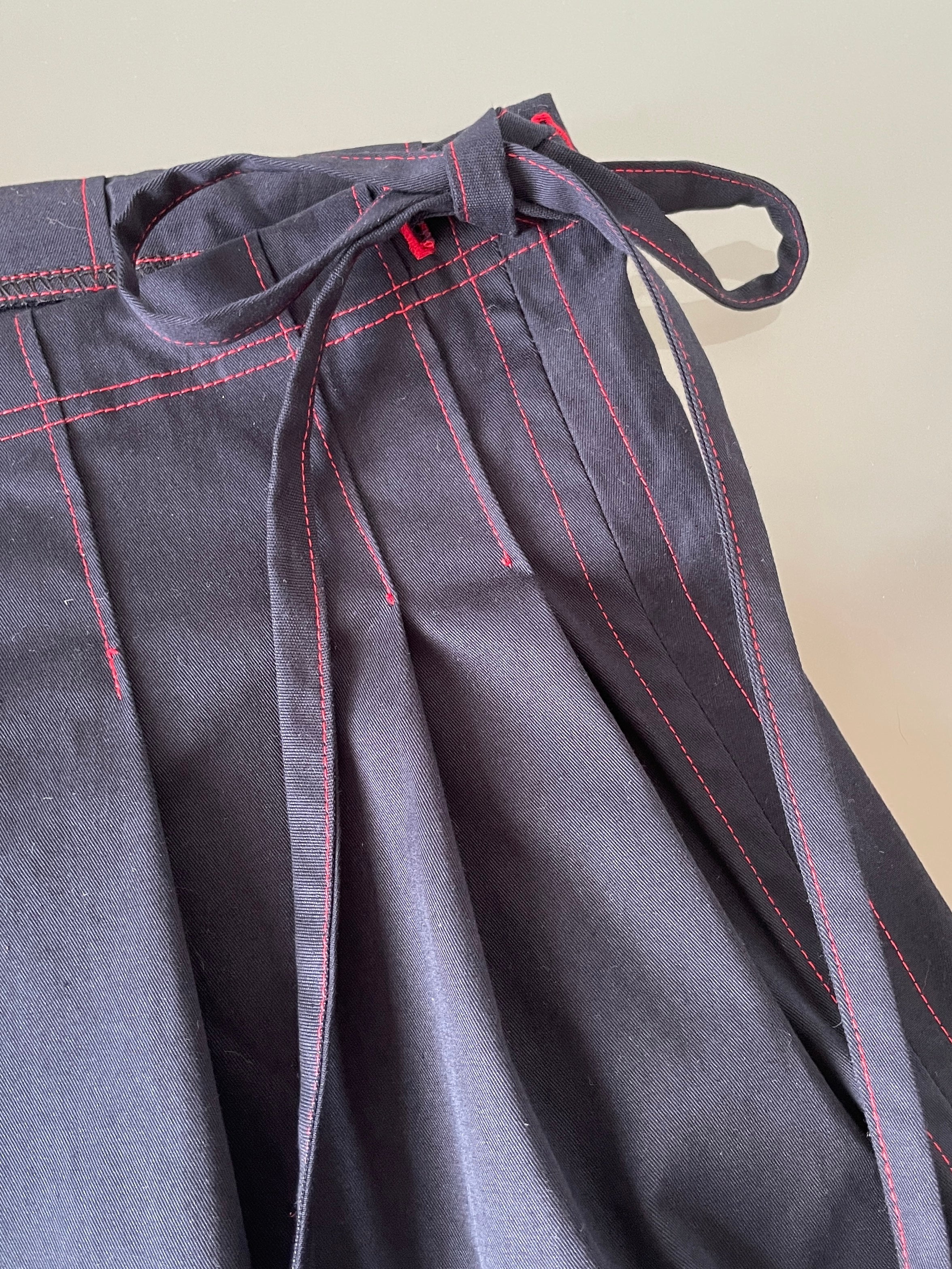 handmade matching set navy stretch baggy shorts and shirt
