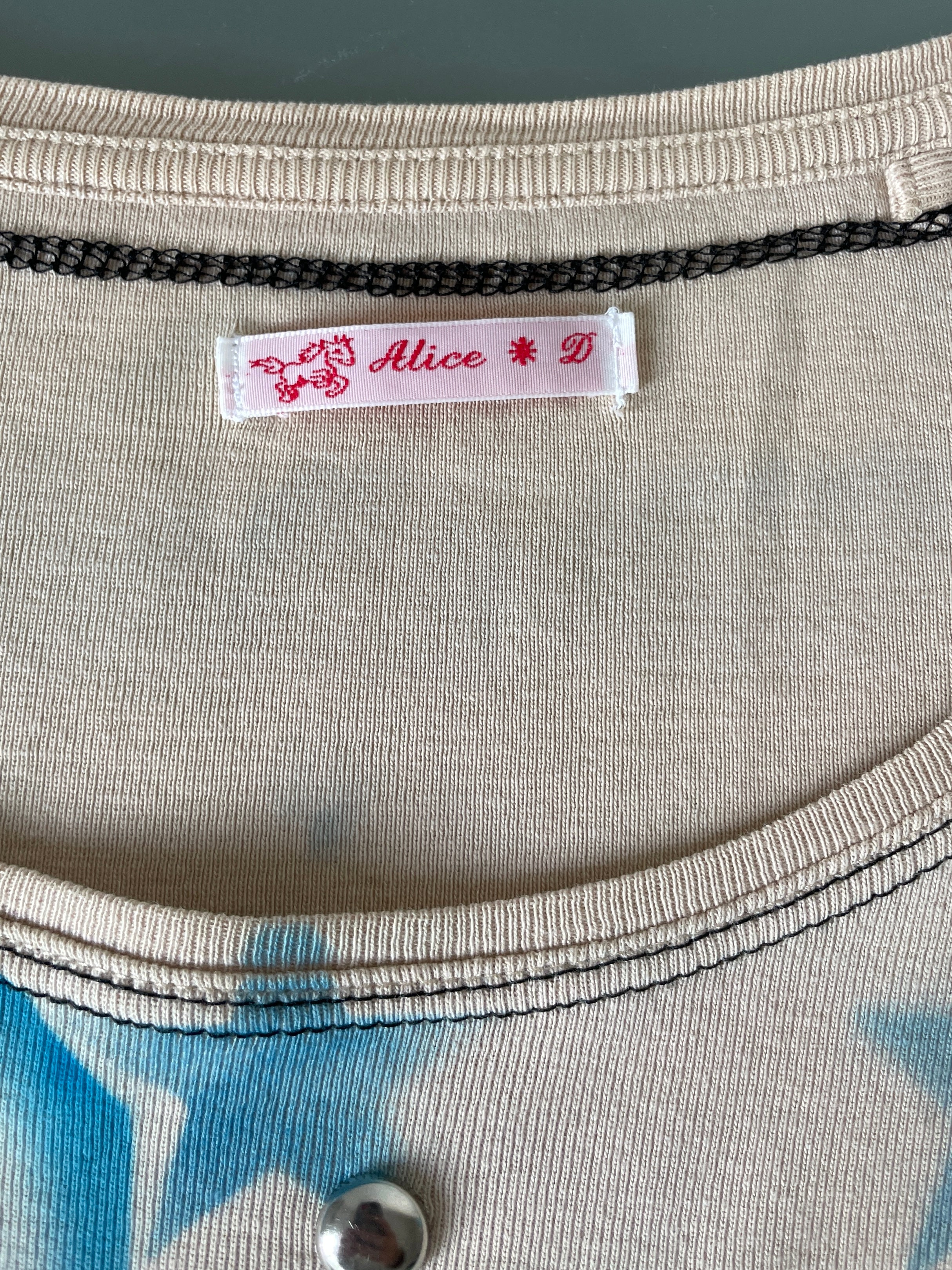 handmade airbrush graphic print baby tee