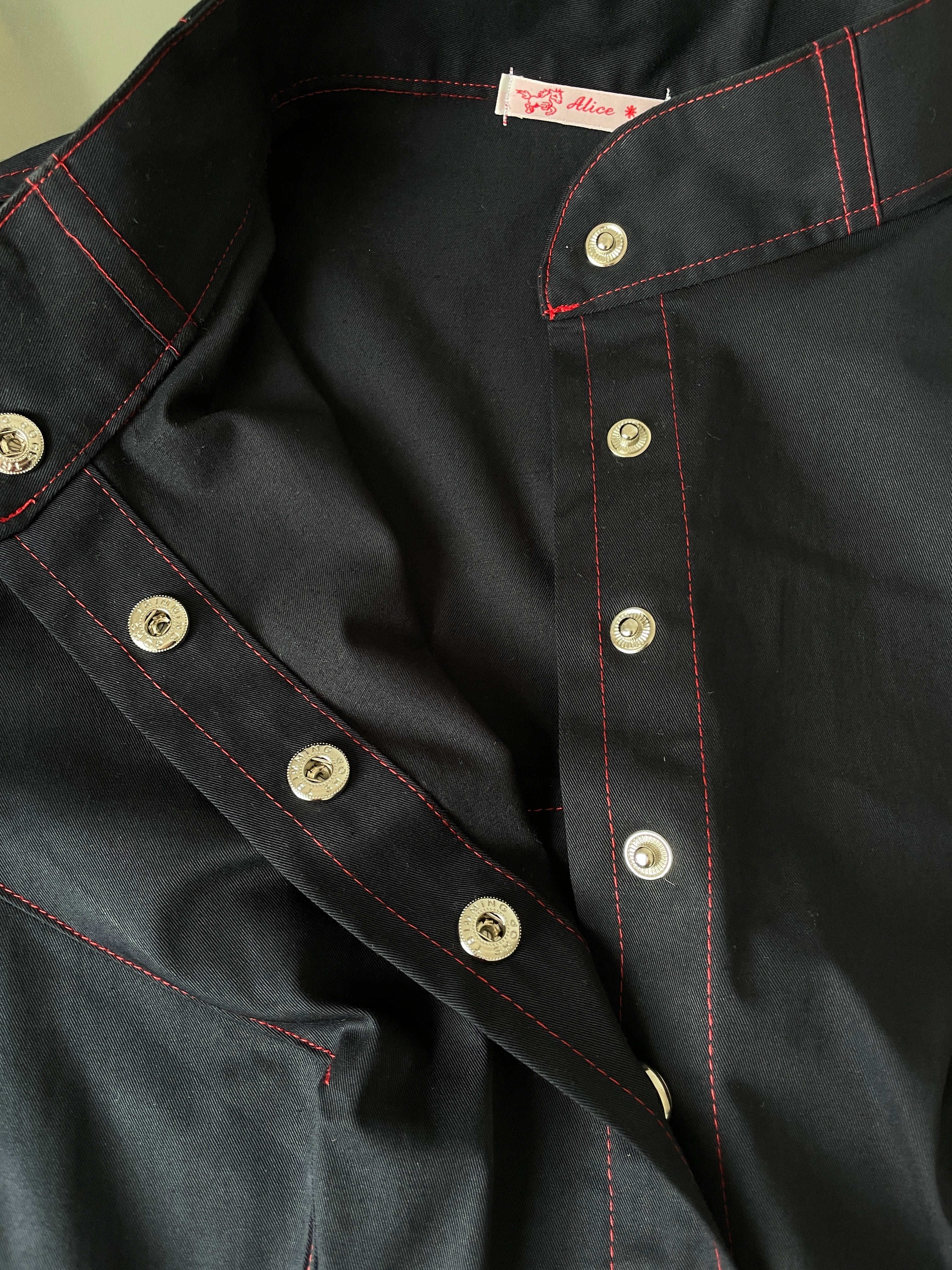 handmade matching set navy stretch baggy shorts and shirt