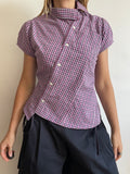 reworked back up asymetrical blouse