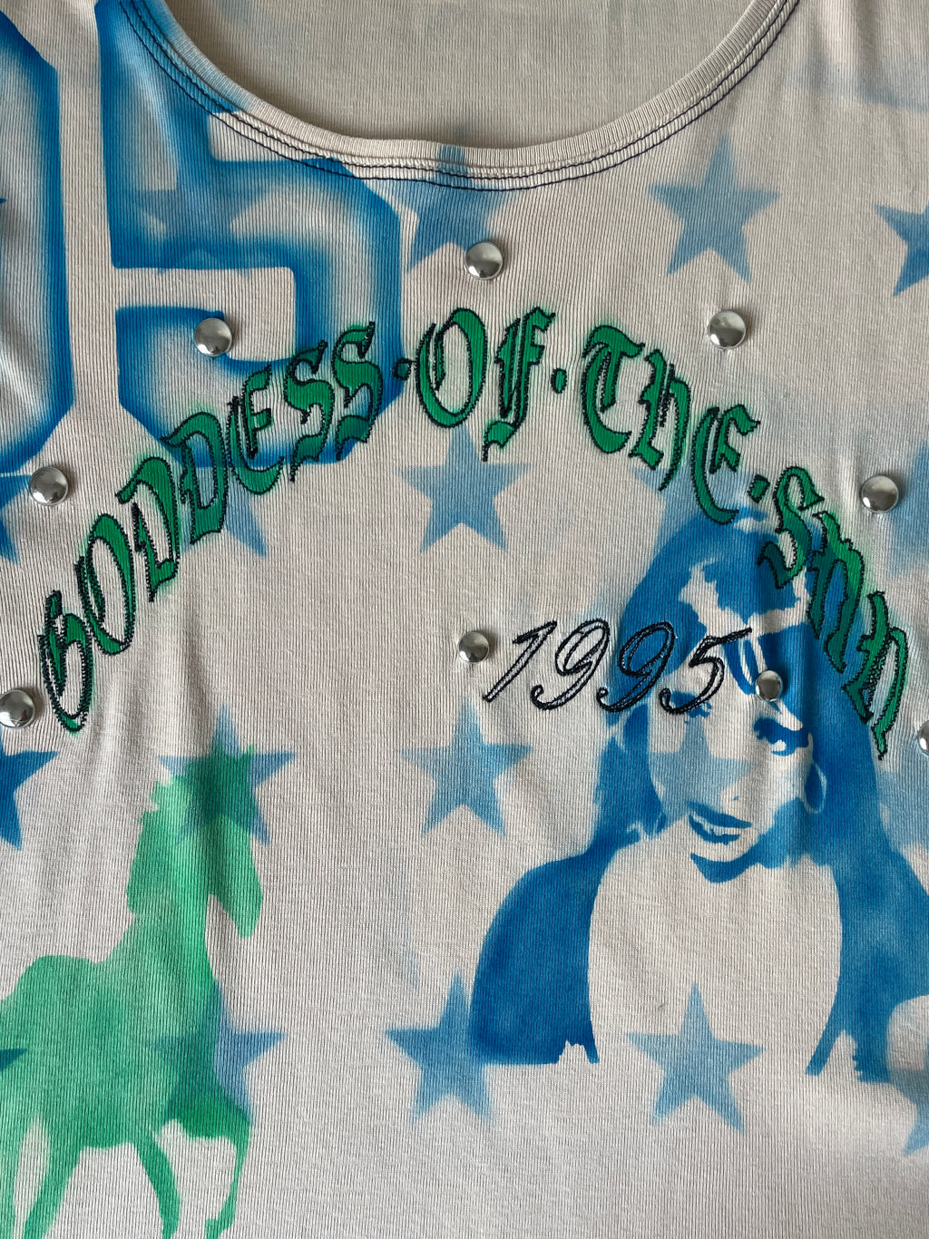 handmade airbrush graphic print baby tee