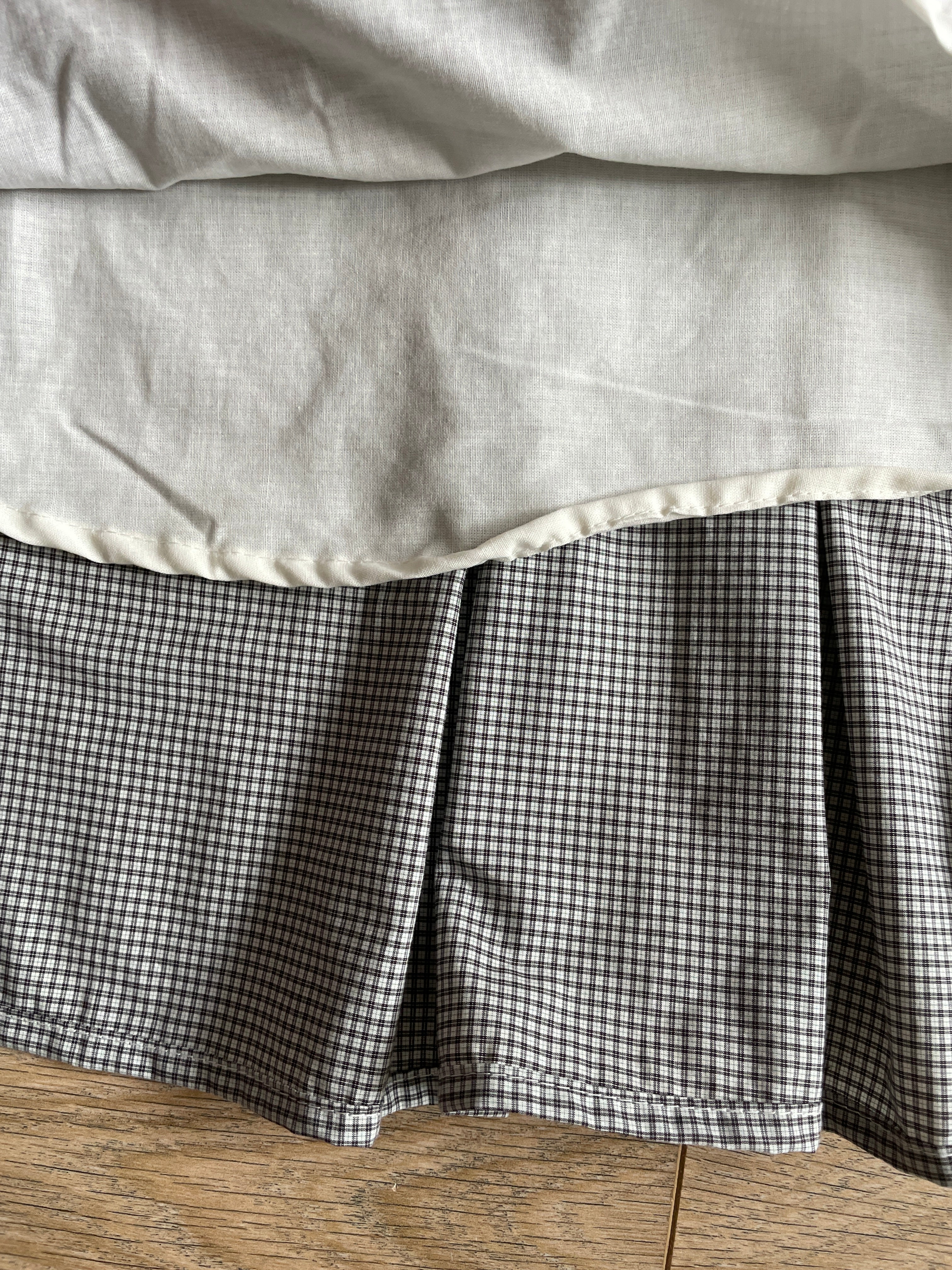 handmade matching set swishy asymmetrical skirt and shirt
