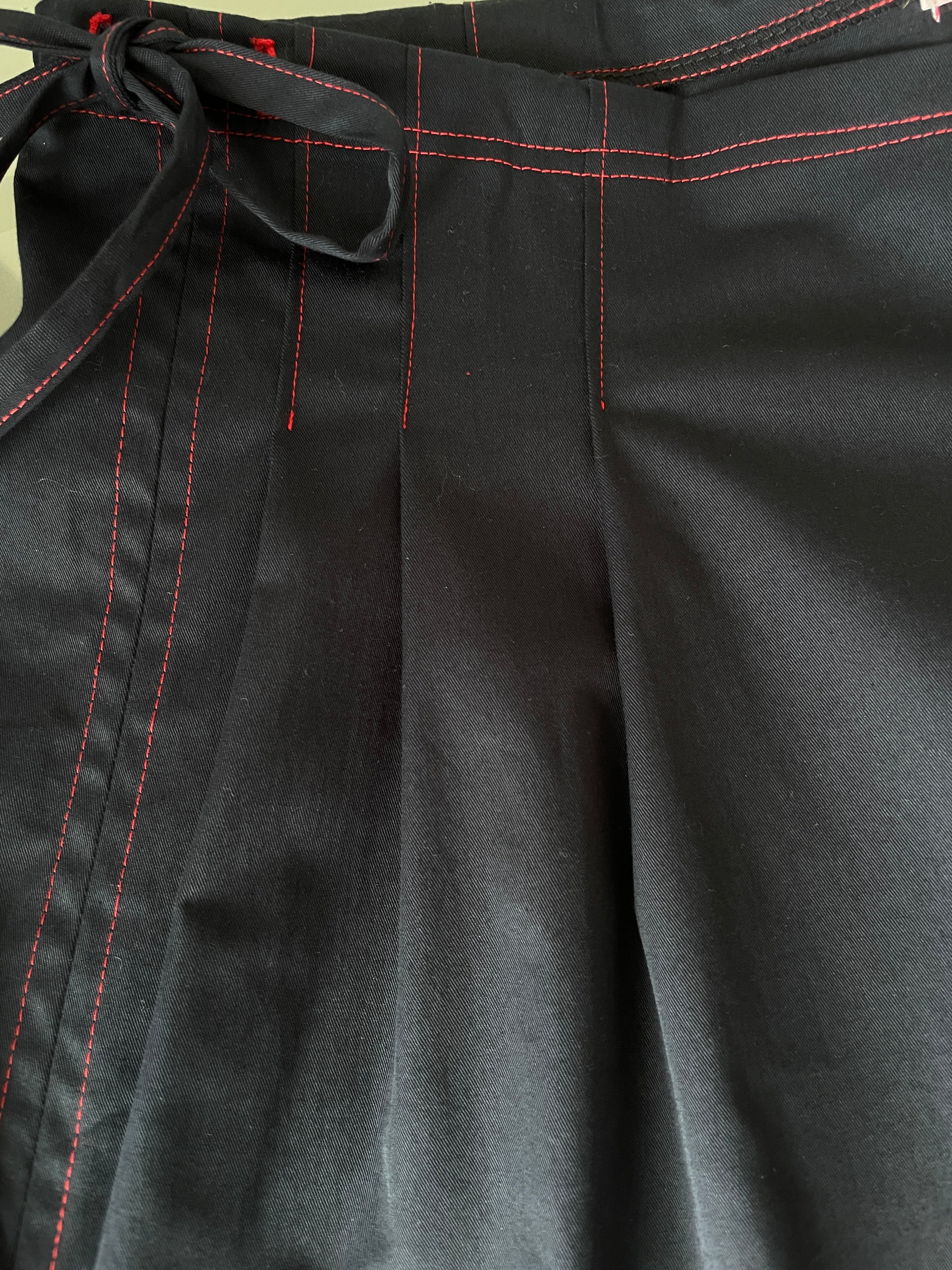 handmade matching set navy stretch baggy shorts and shirt
