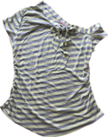 asymetrical yellow stripe tie top