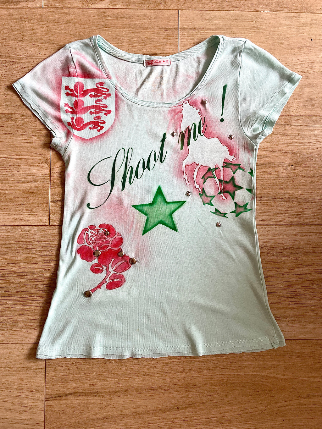 airbrush football baby tee #1