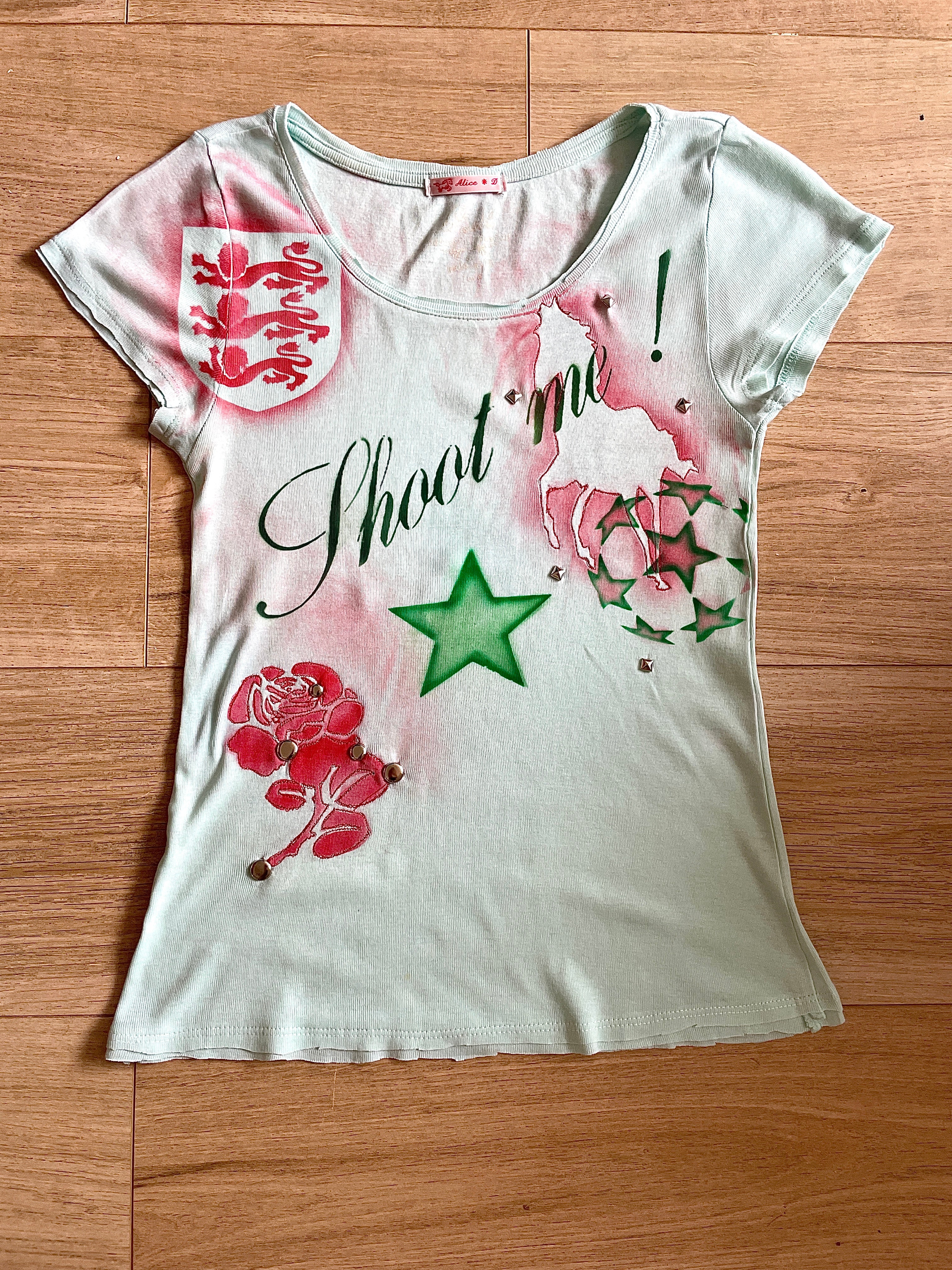 airbrush football baby tee #1