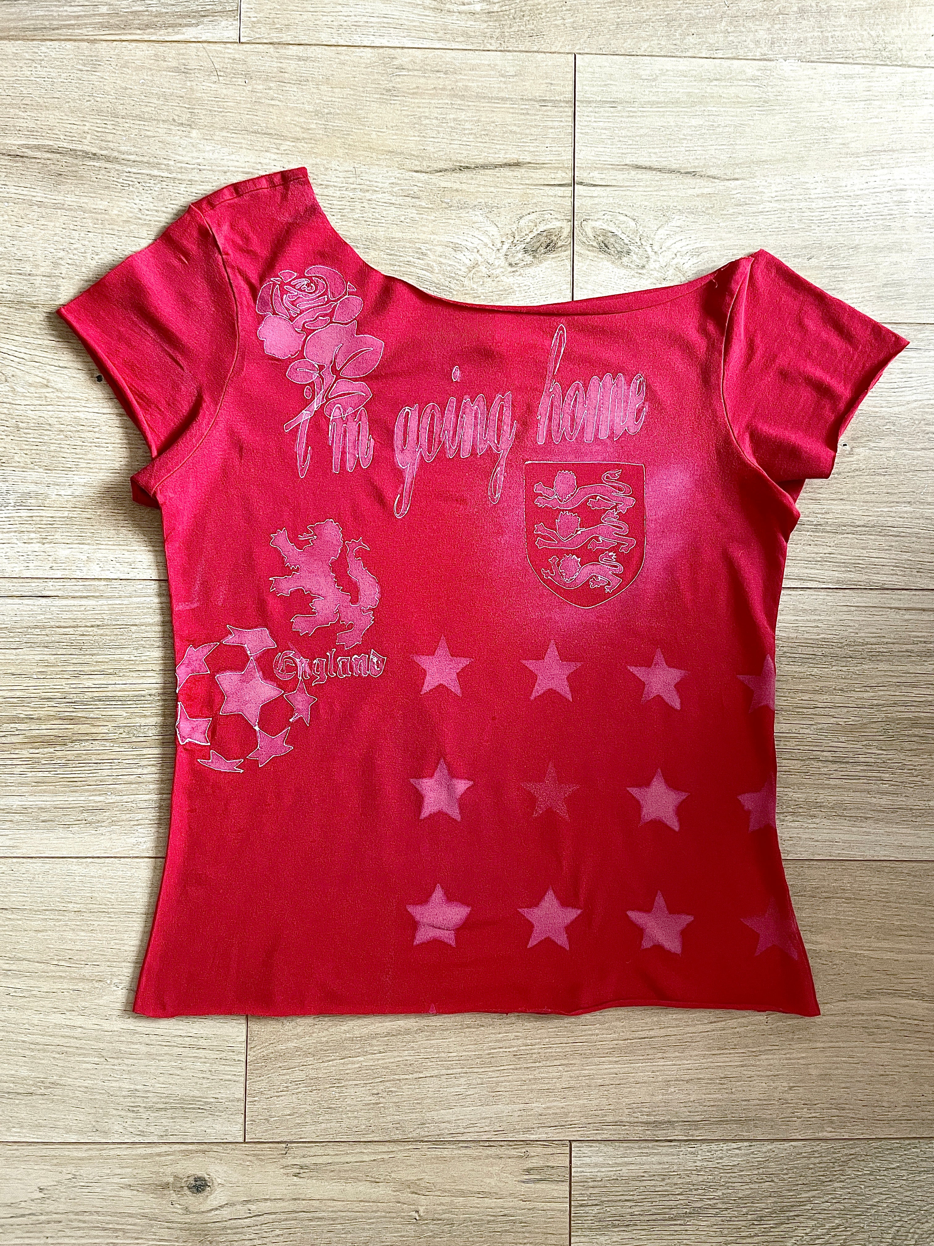 airbrush football baby tee #