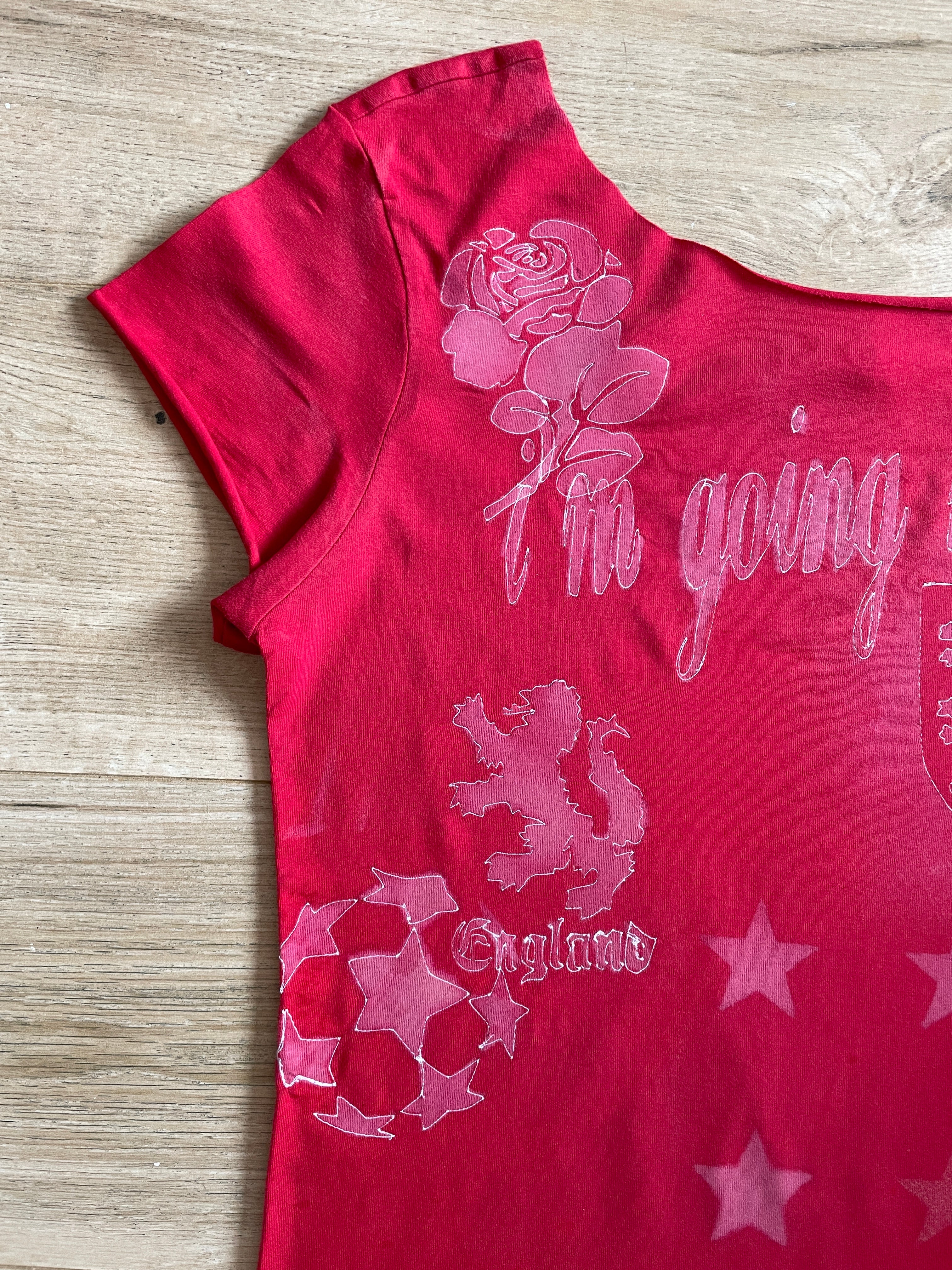 airbrush football baby tee #