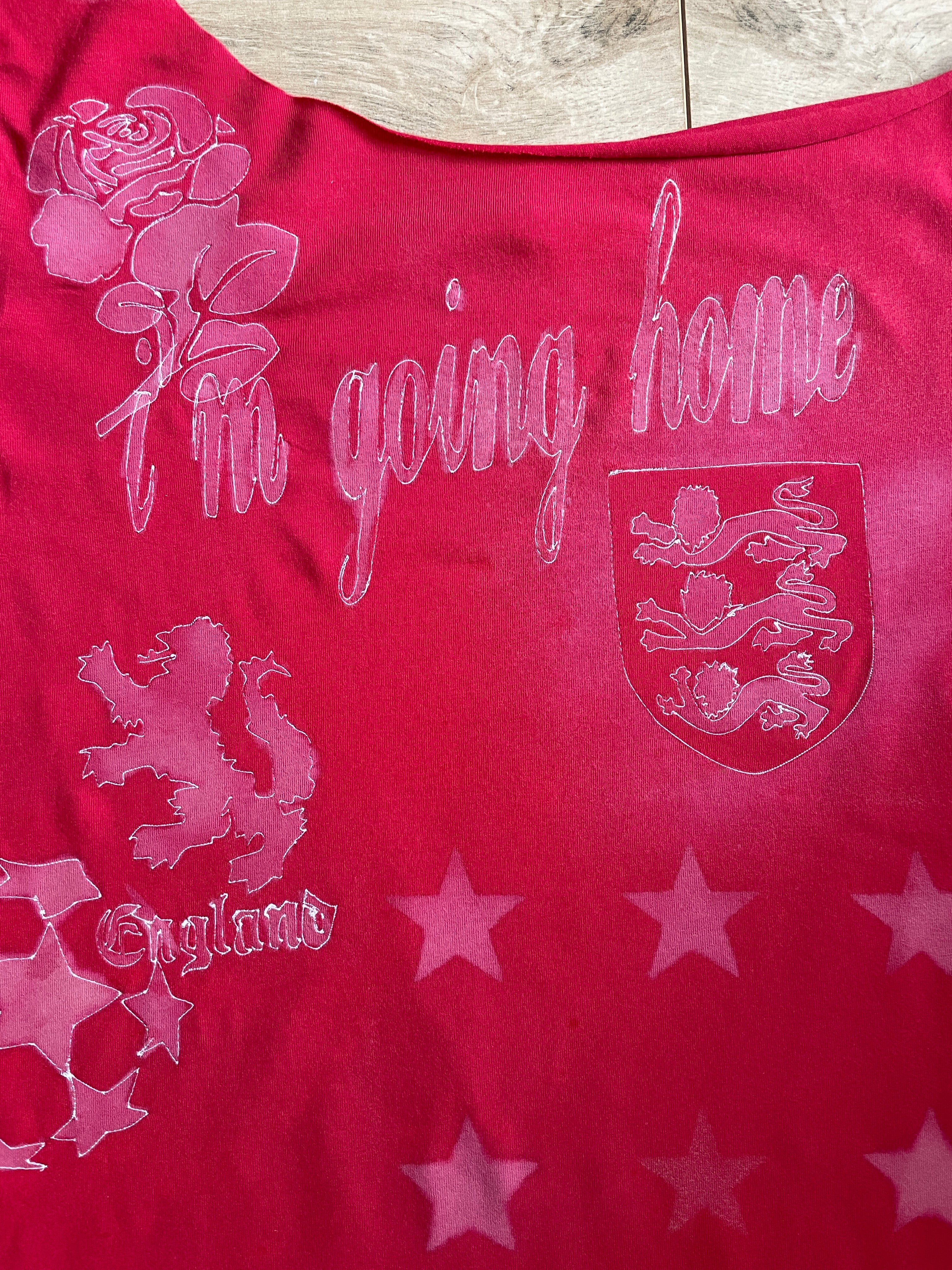 airbrush football baby tee #
