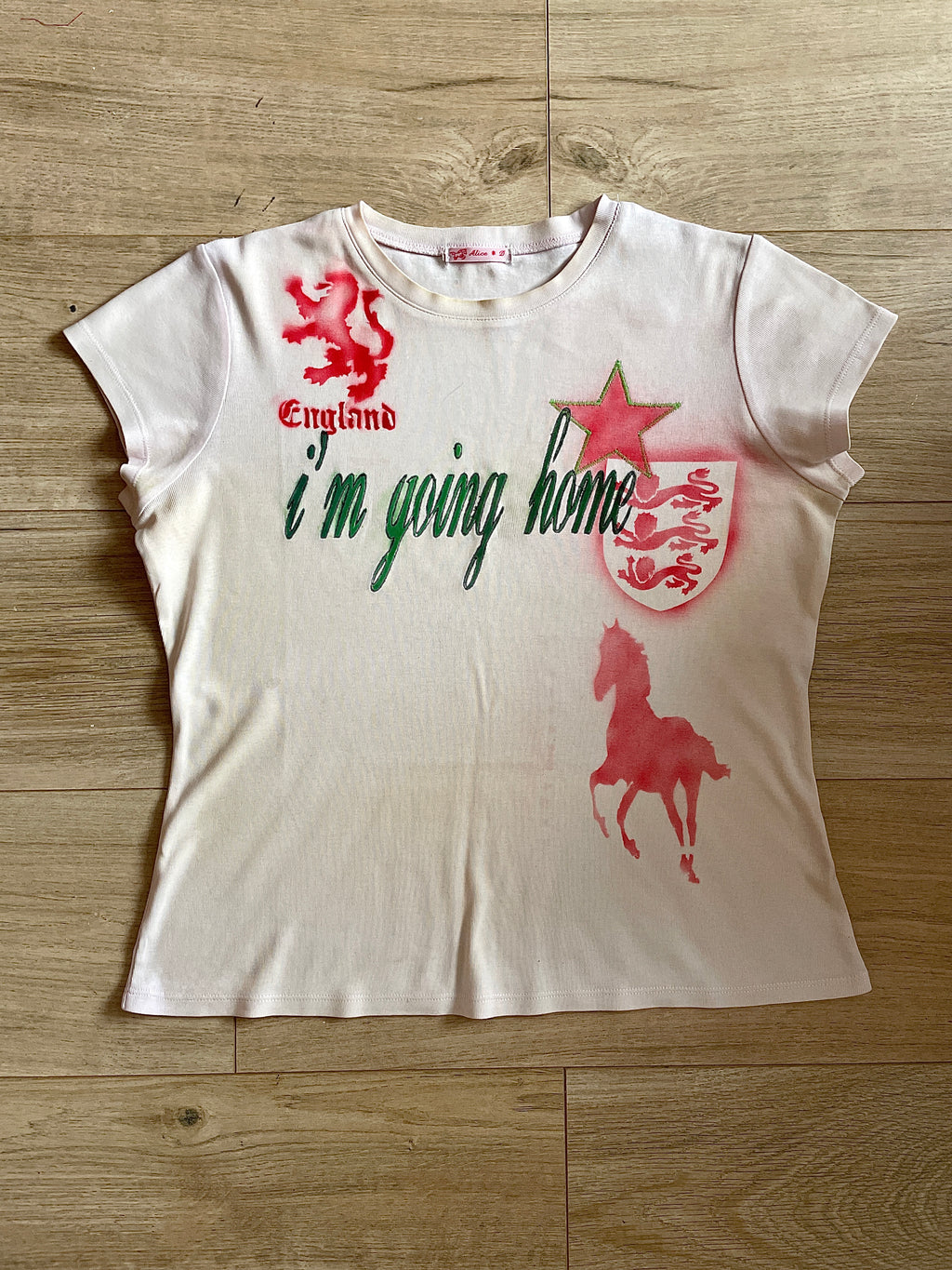 airbrush football baby tee #3