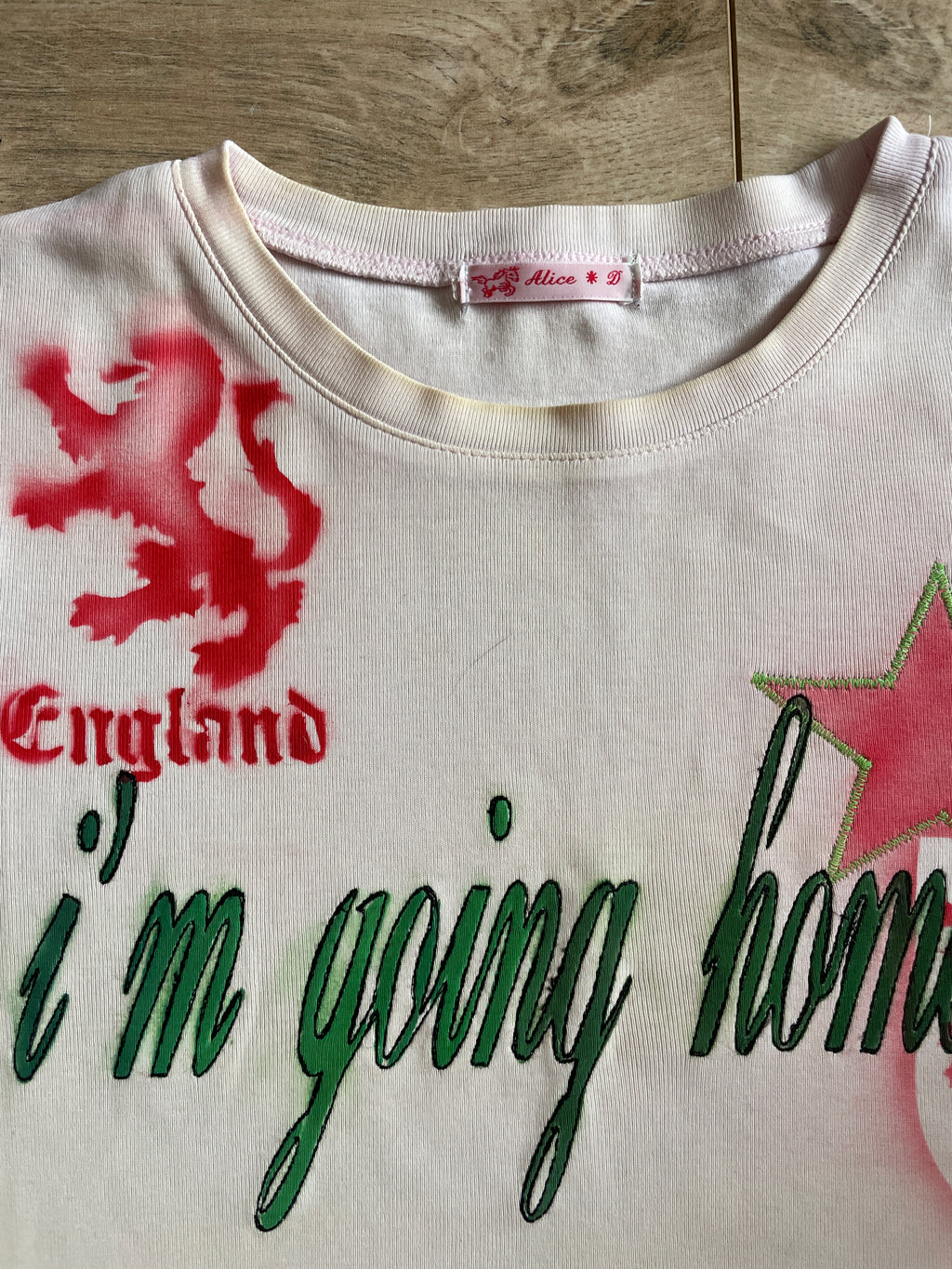airbrush football baby tee #3