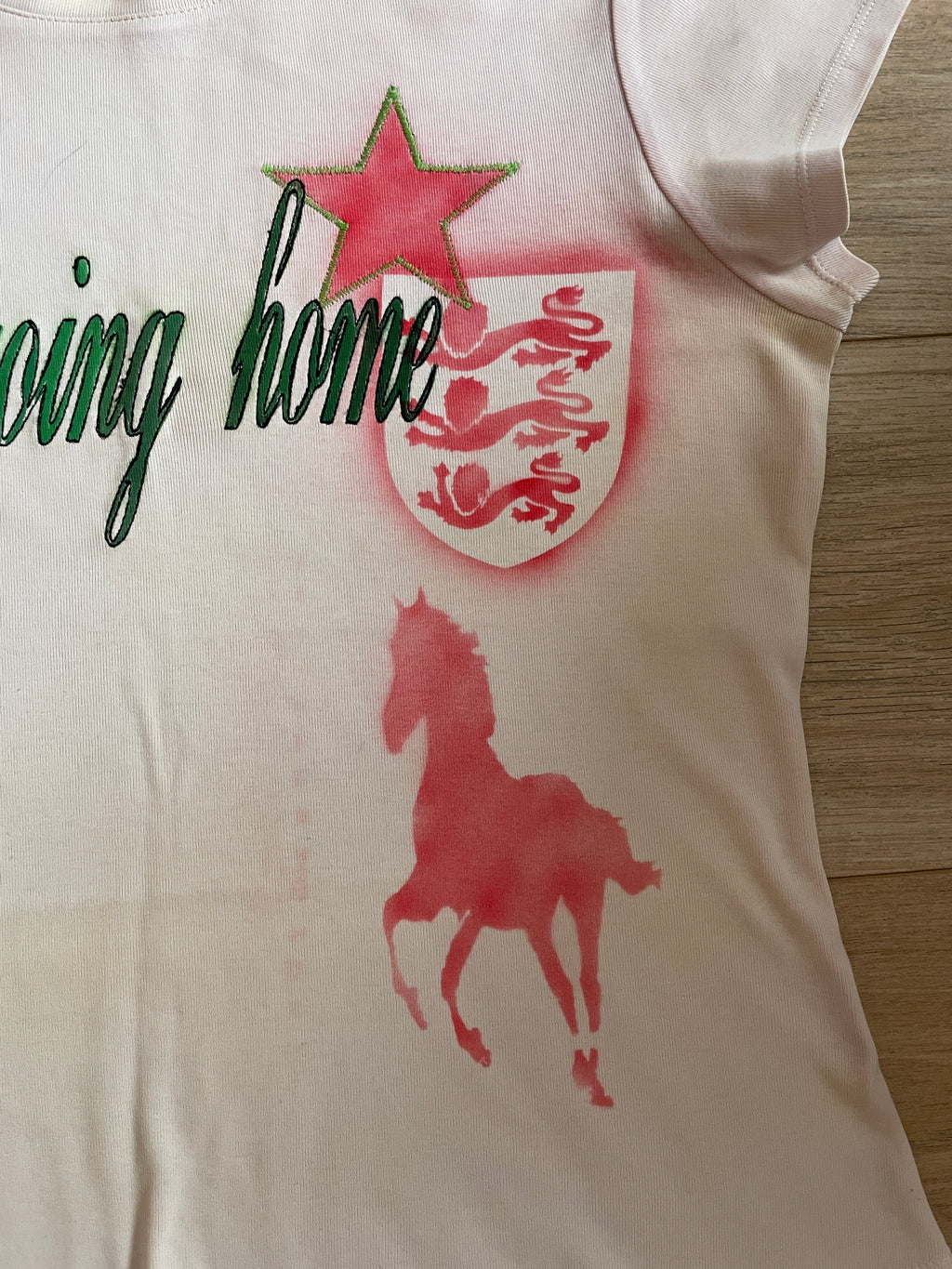 airbrush football baby tee #3