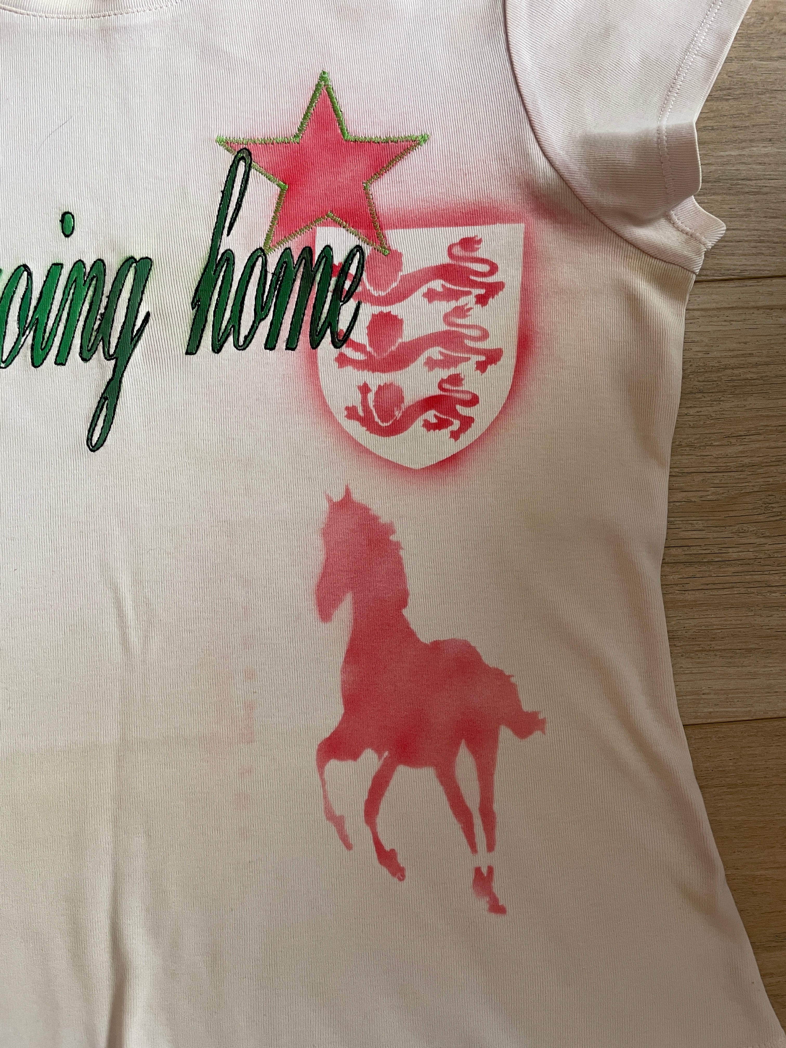 airbrush football baby tee #3