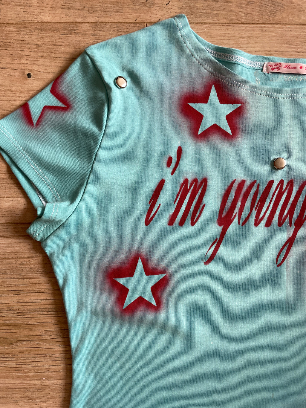airbrush football baby tee #5