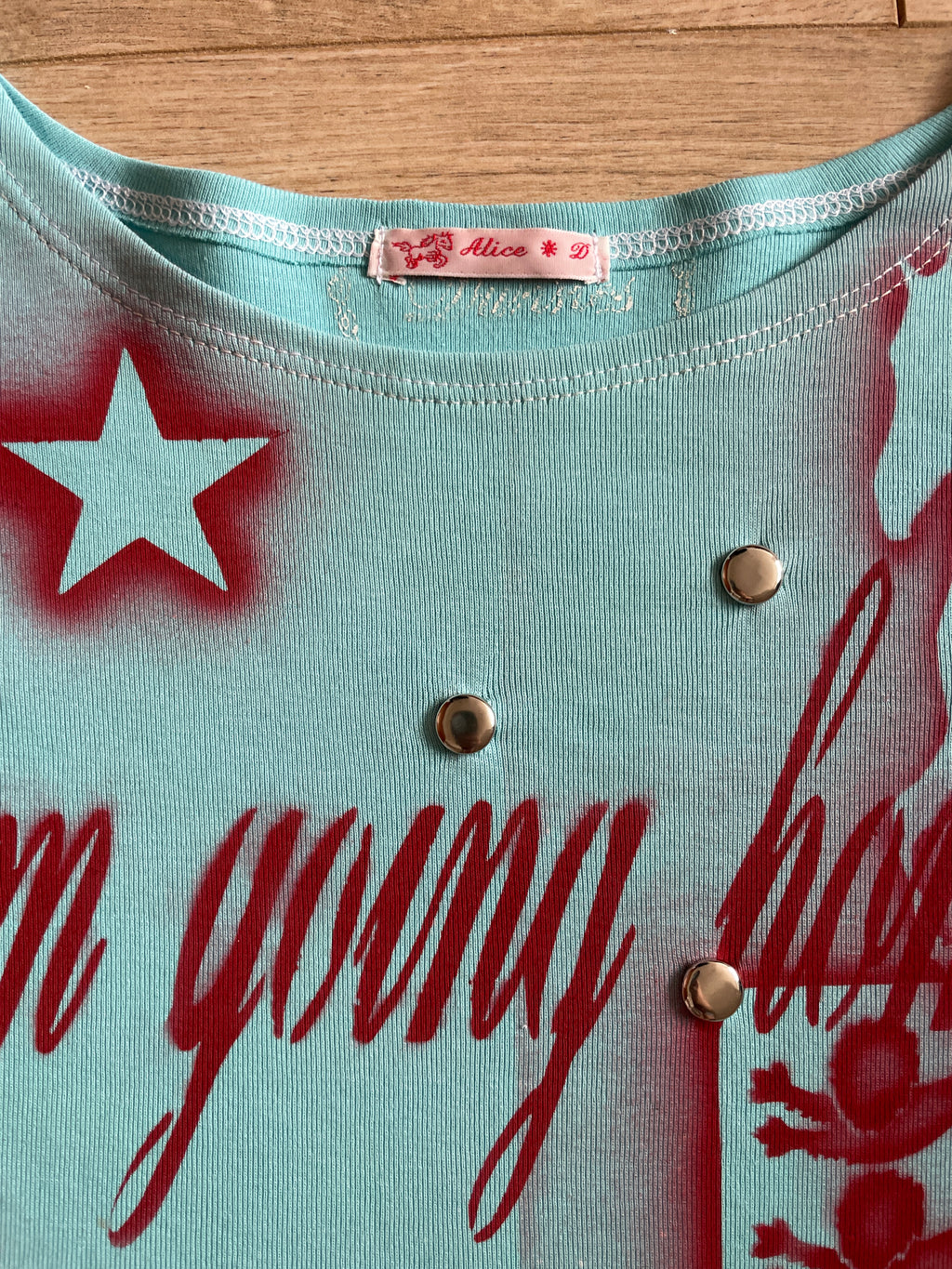 airbrush football baby tee #5