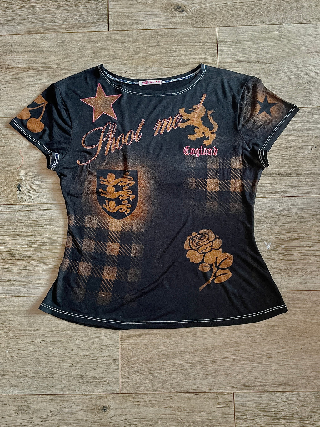 airbrush football baby tee #6