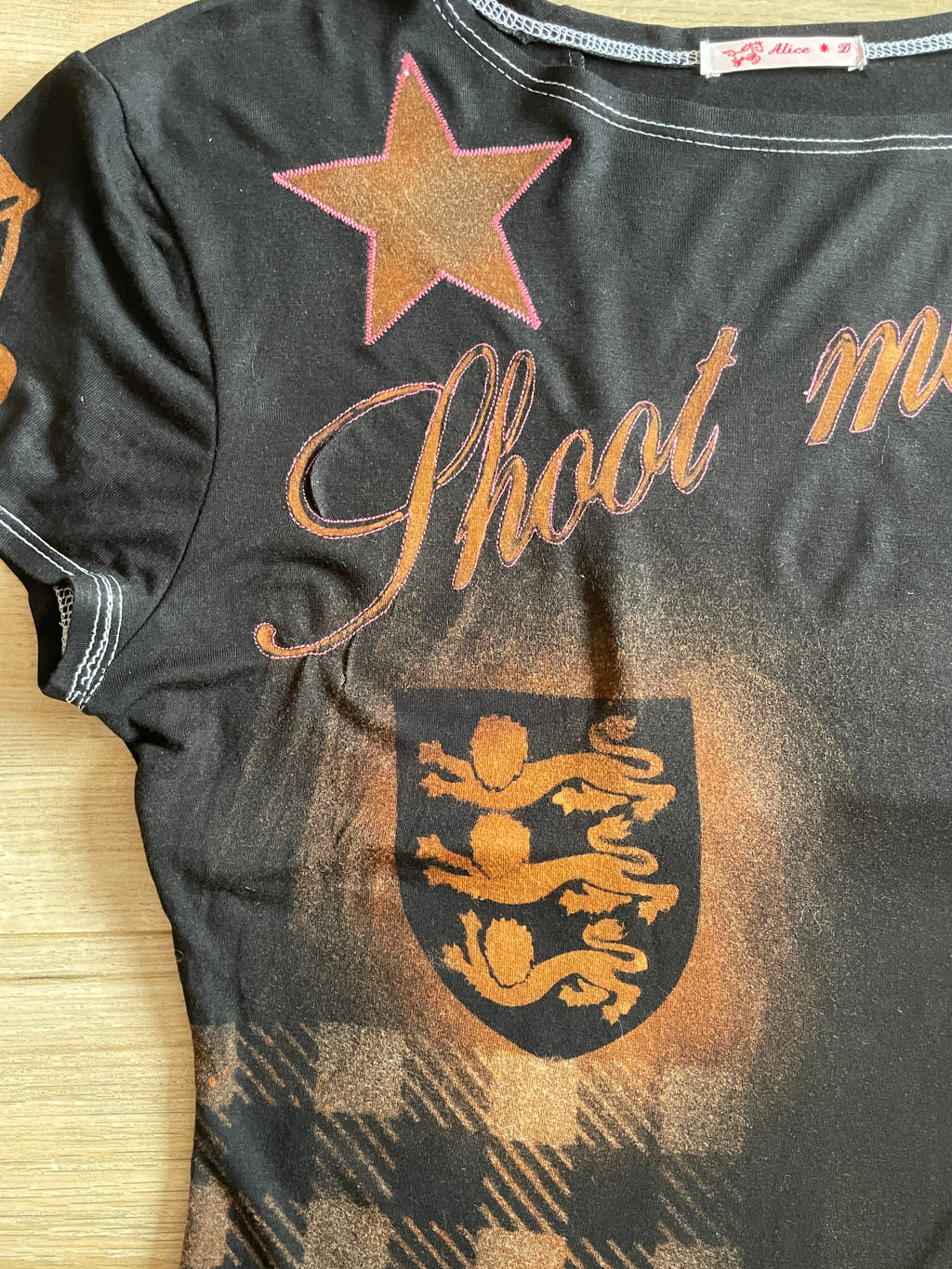 airbrush football baby tee #6