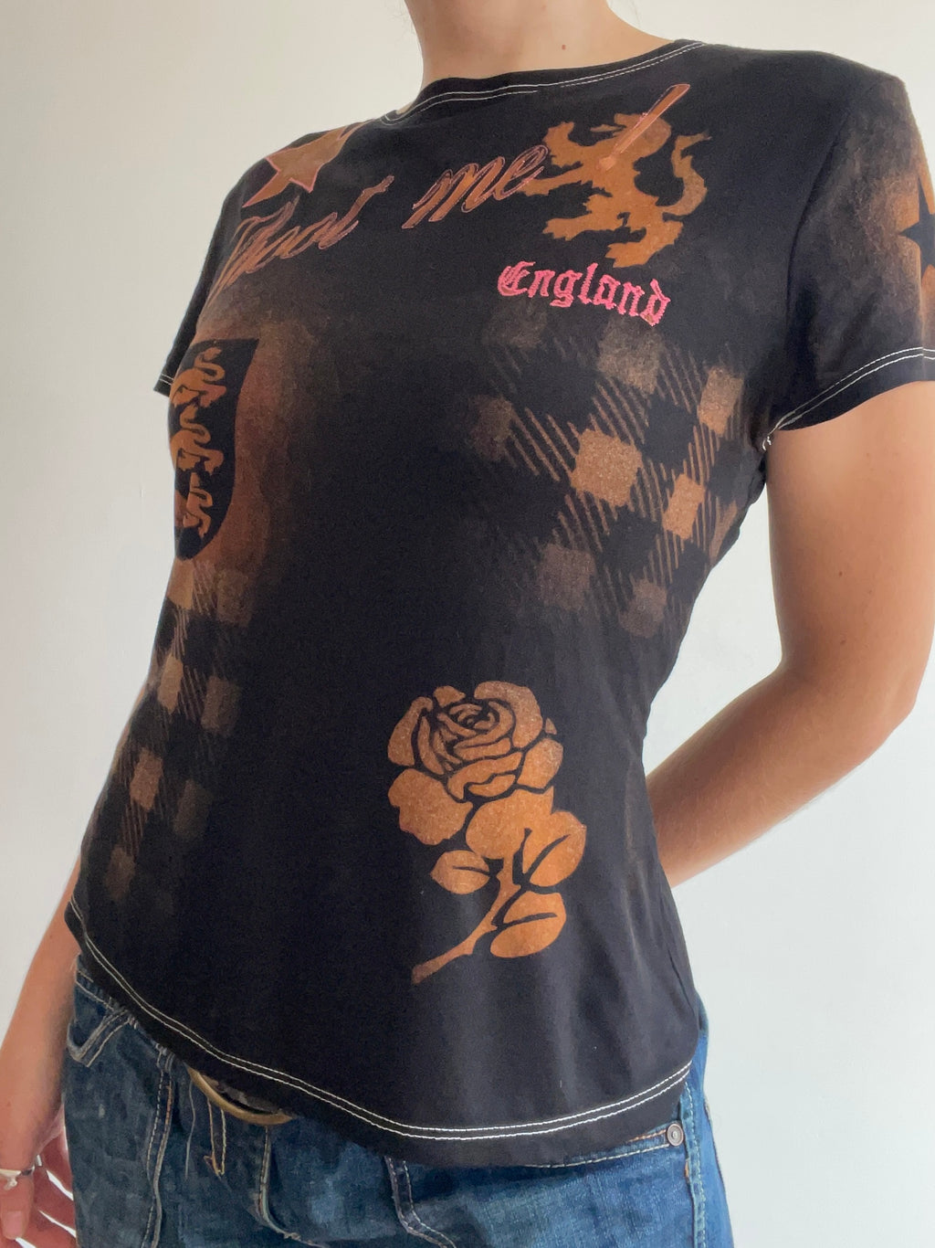 airbrush football baby tee #6