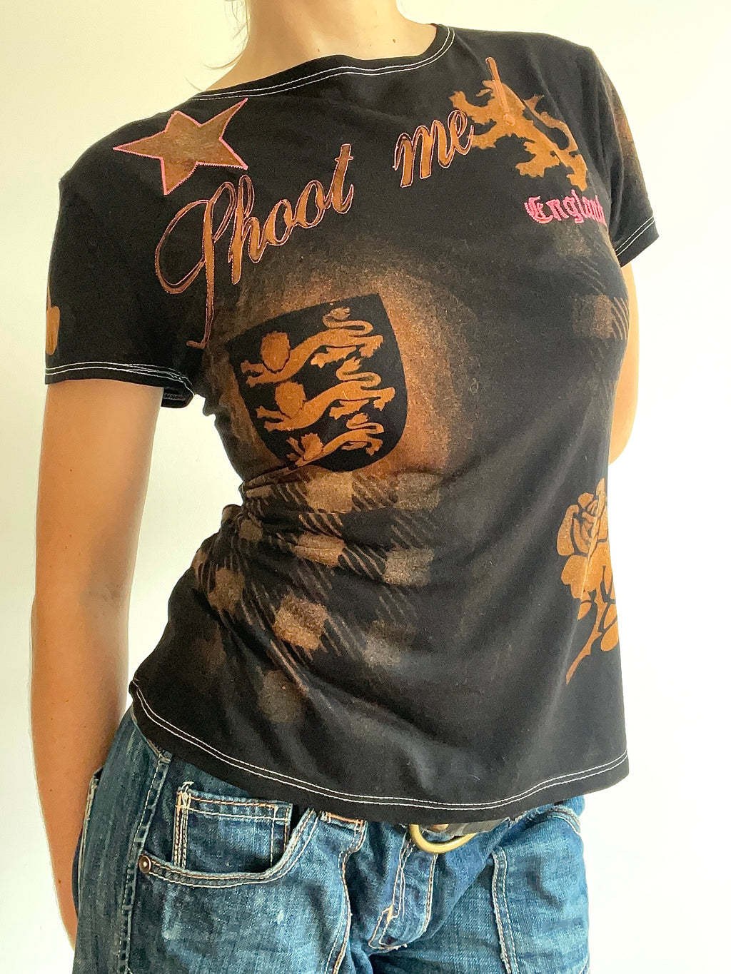 airbrush football baby tee #6