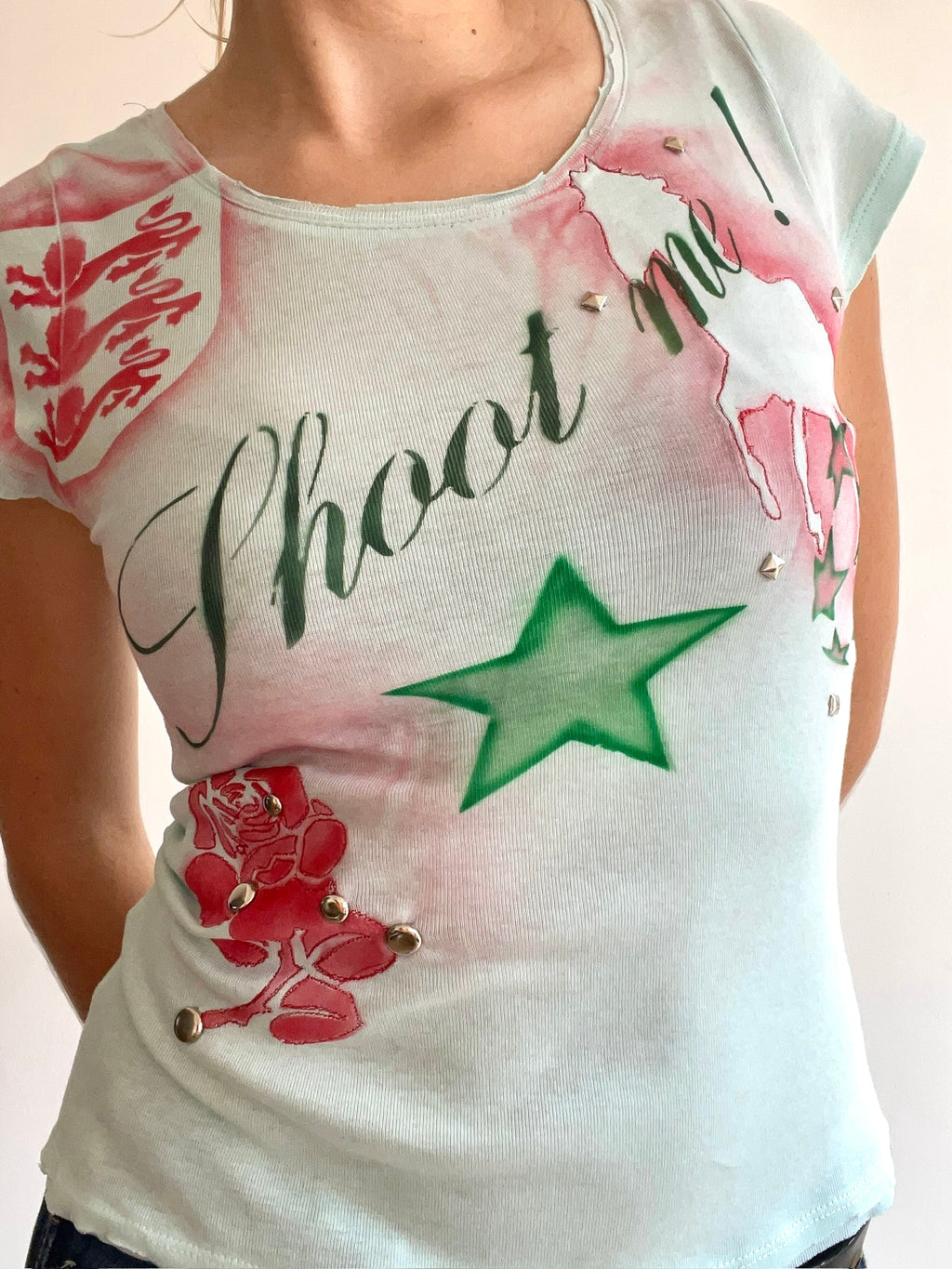 airbrush football baby tee #1