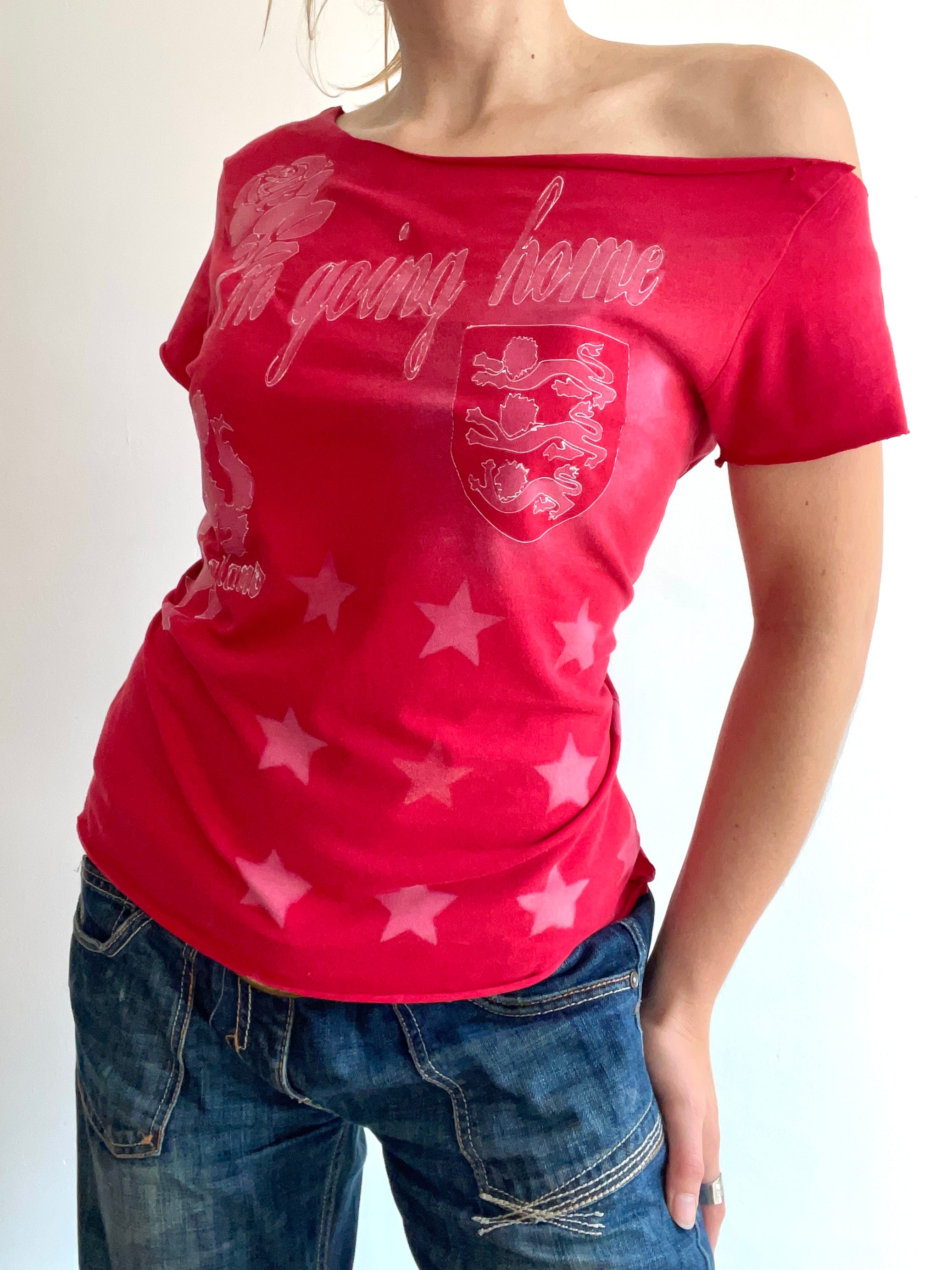 airbrush football baby tee #