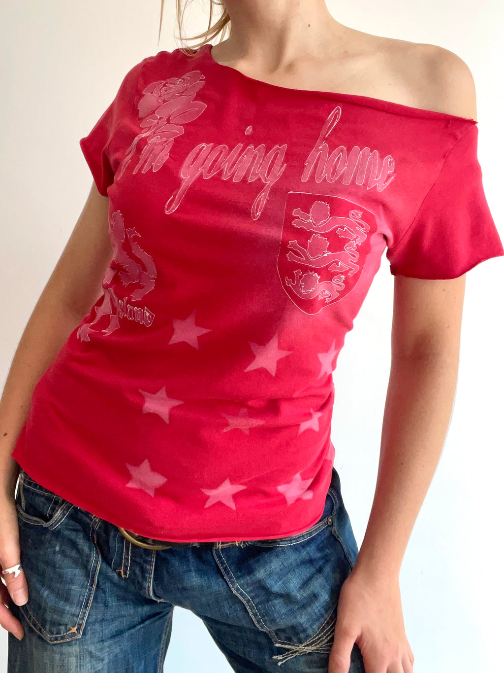 airbrush football baby tee #
