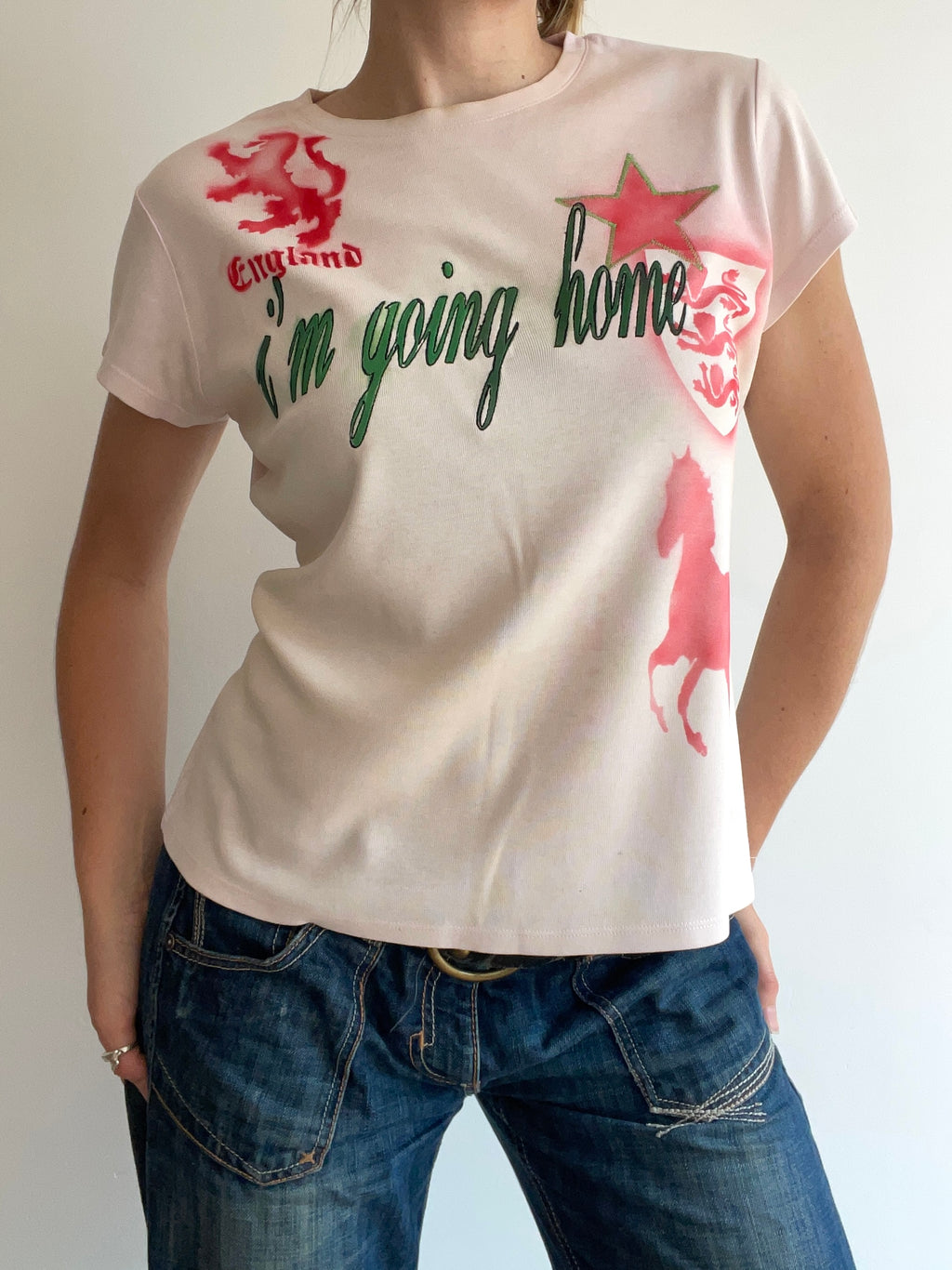 airbrush football baby tee #3