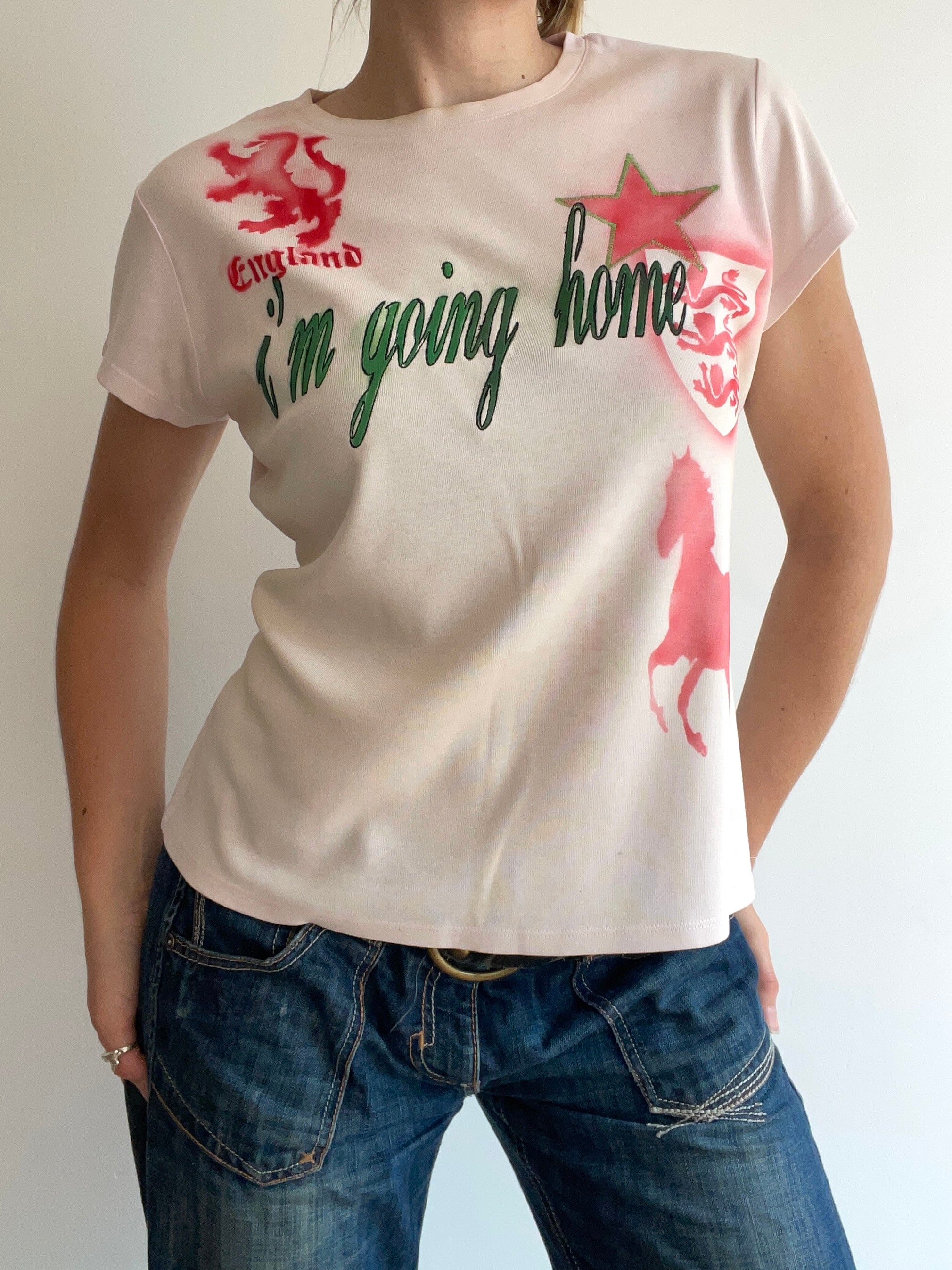 airbrush football baby tee #3