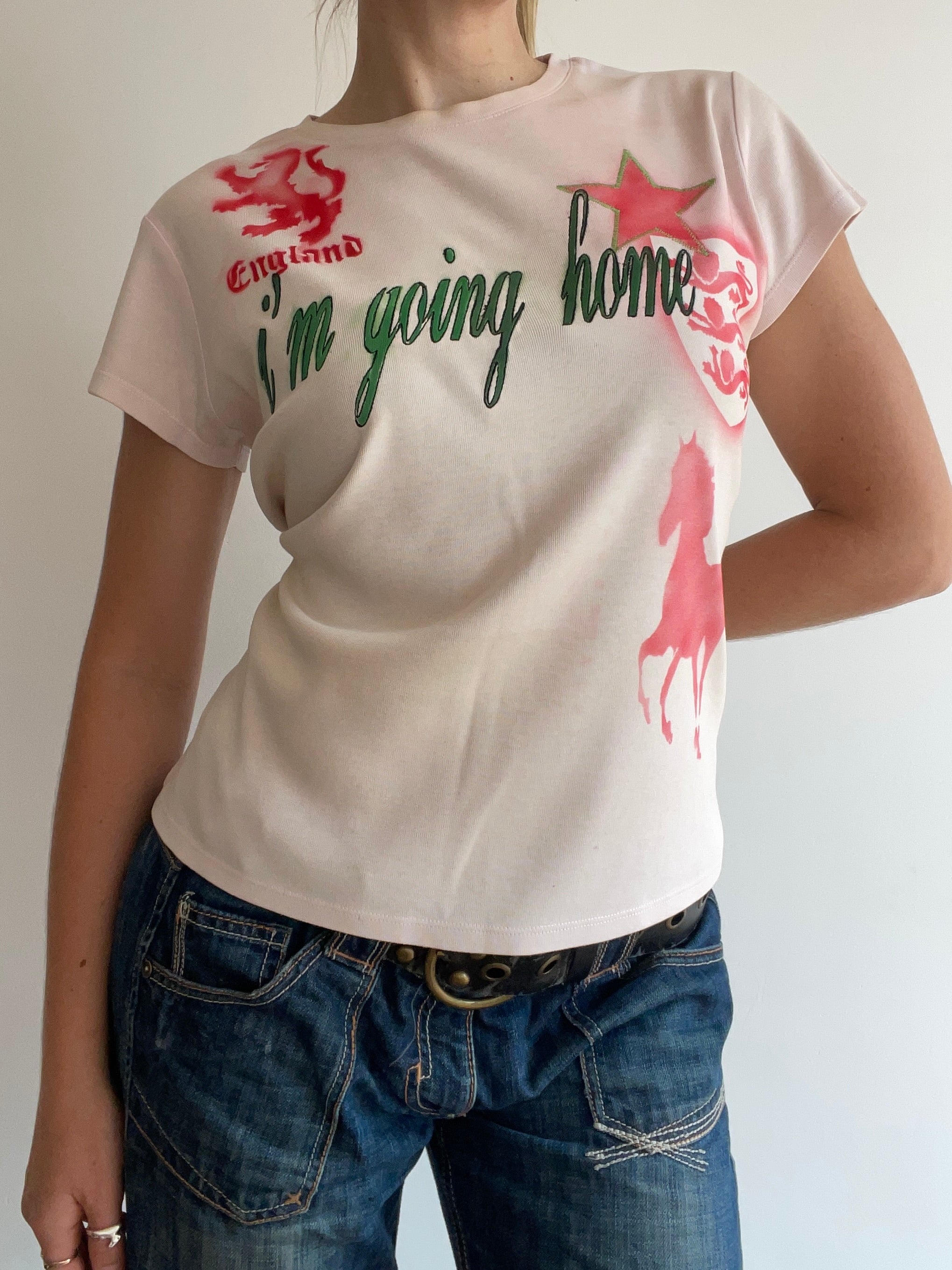 airbrush football baby tee #3