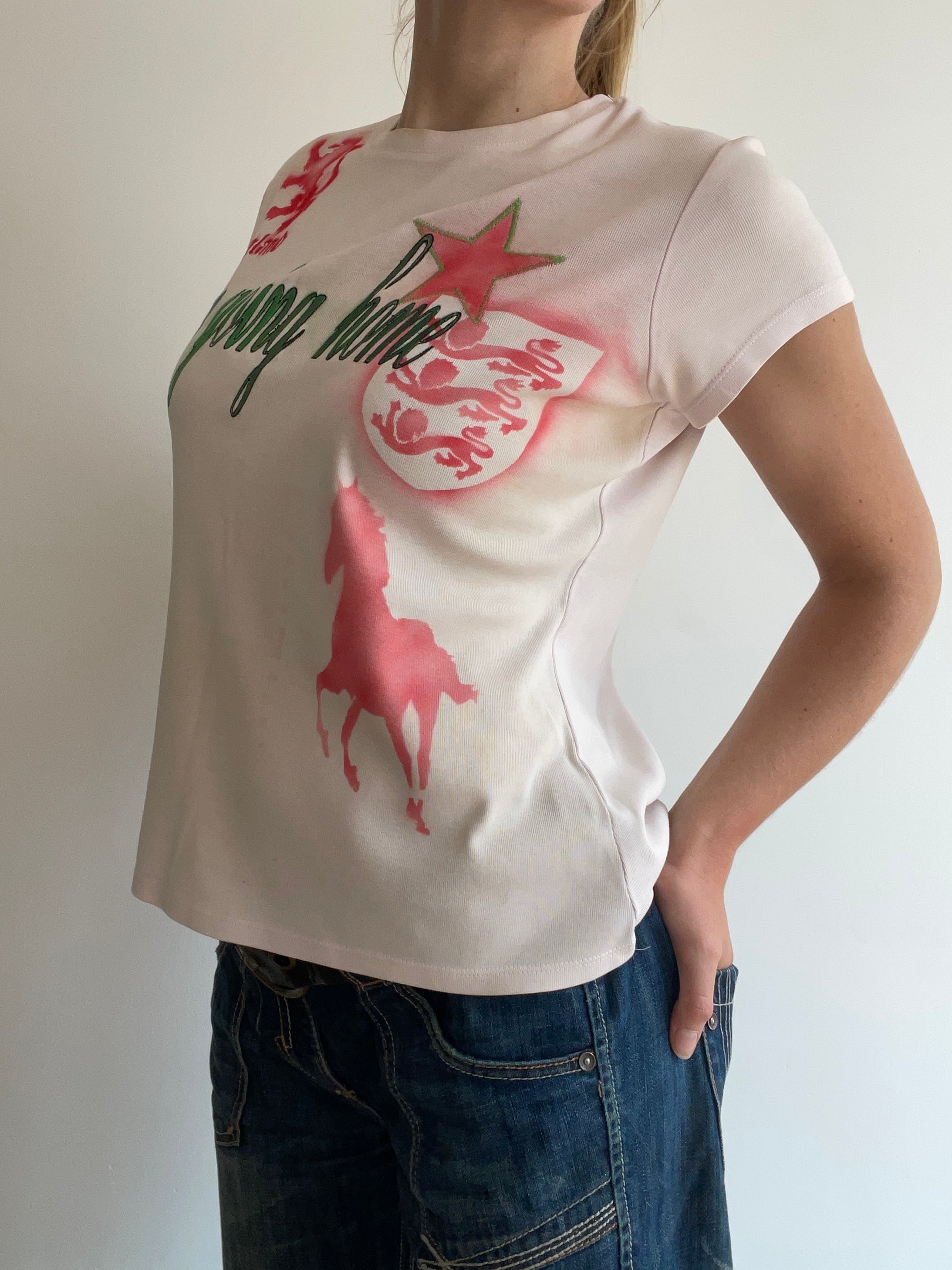 airbrush football baby tee #3