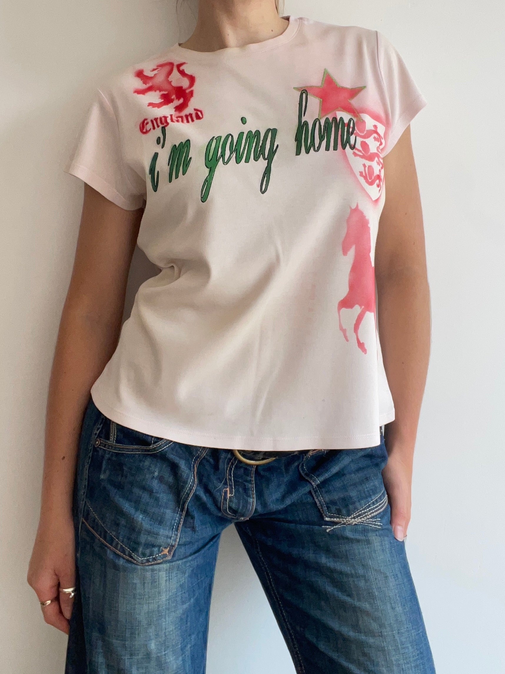 airbrush football baby tee #3