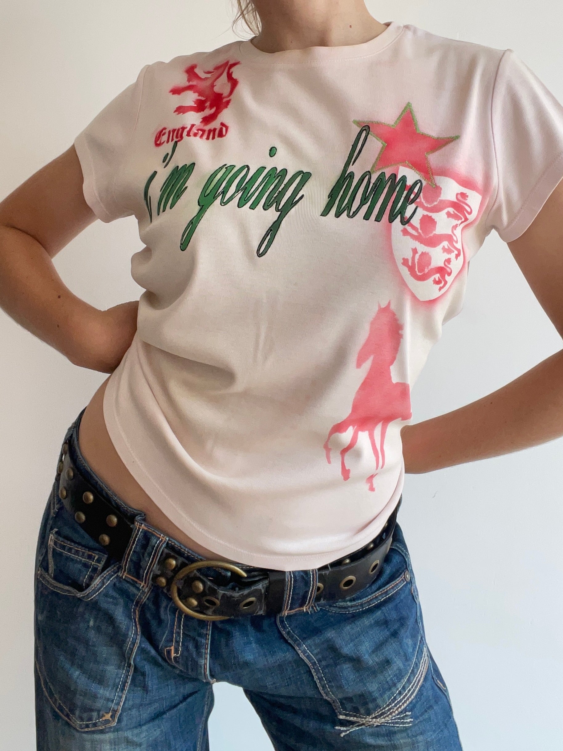 airbrush football baby tee #3