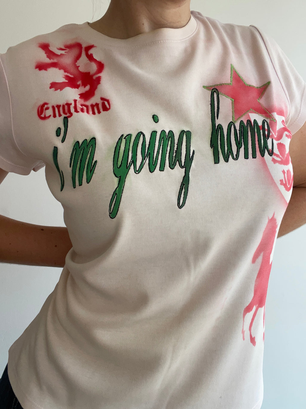 airbrush football baby tee #3